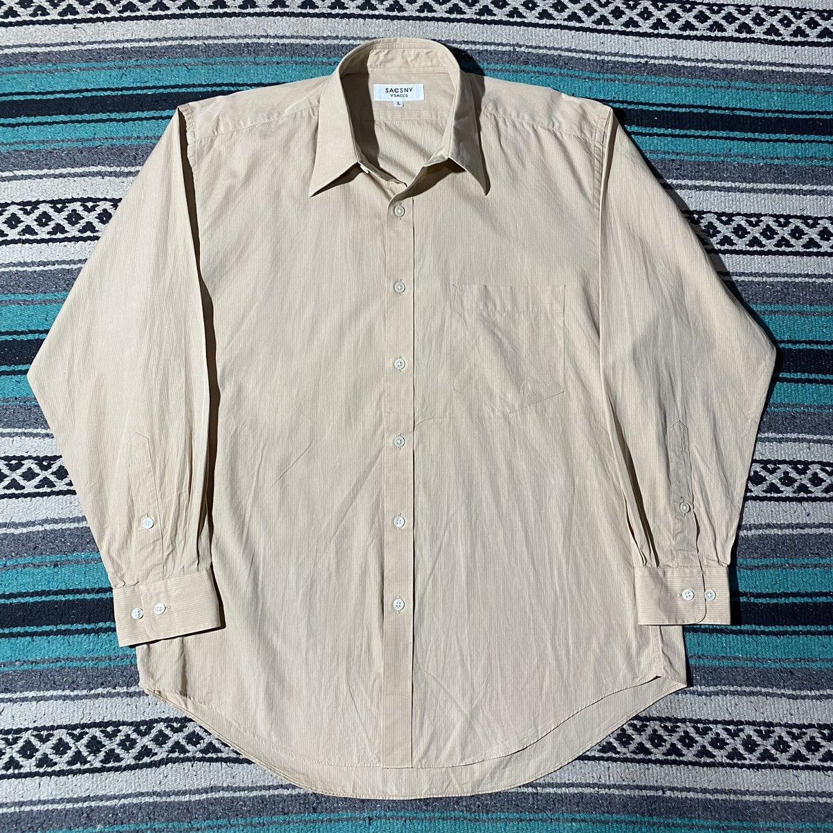 Ysaccs Sacsny Brown Casual Mensswear Shirt