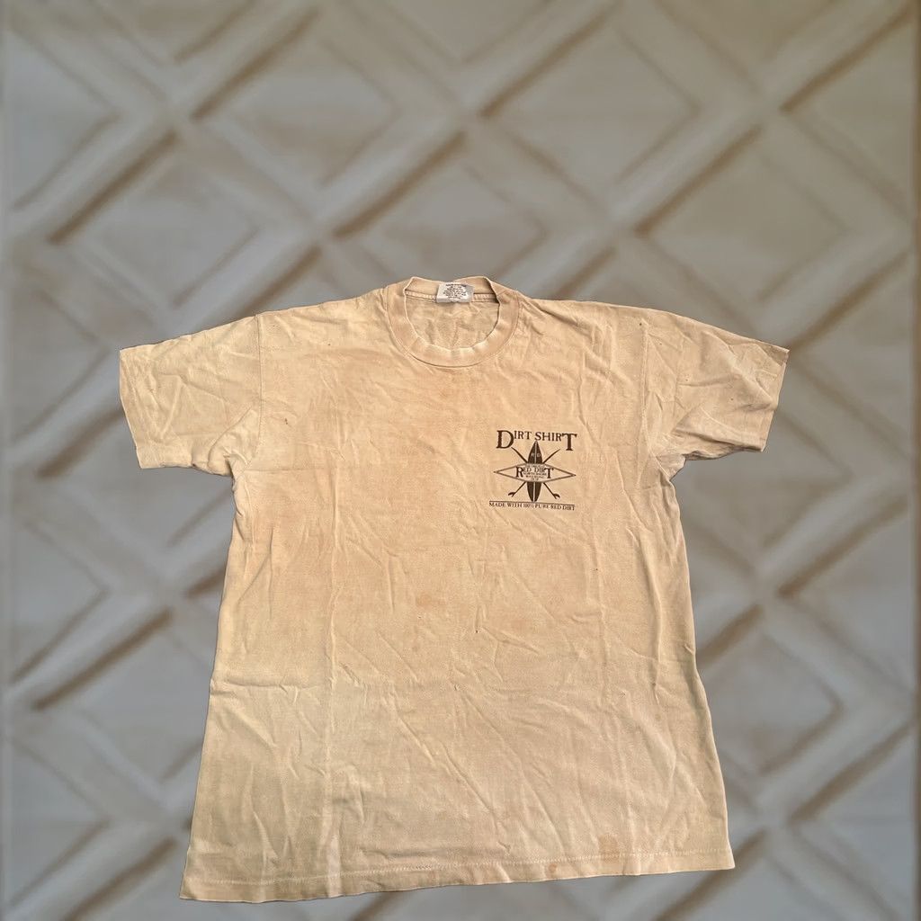 Vintage VINTAGE Gear Red Dirt Shirt XL Single Stitch North Shore Wave Riding Hawaii T-Shirt Men XL Red Gear Hawaii Mens Size US XL / EU 56 / 4 - 1 Thumbnail