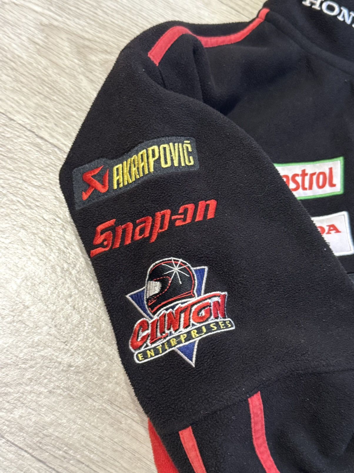 Honda 🔷Vintage Honda Racing Fleece Sweatshirt 90s🔷 Size US M / EU 48-50 / 2 - 5 Thumbnail