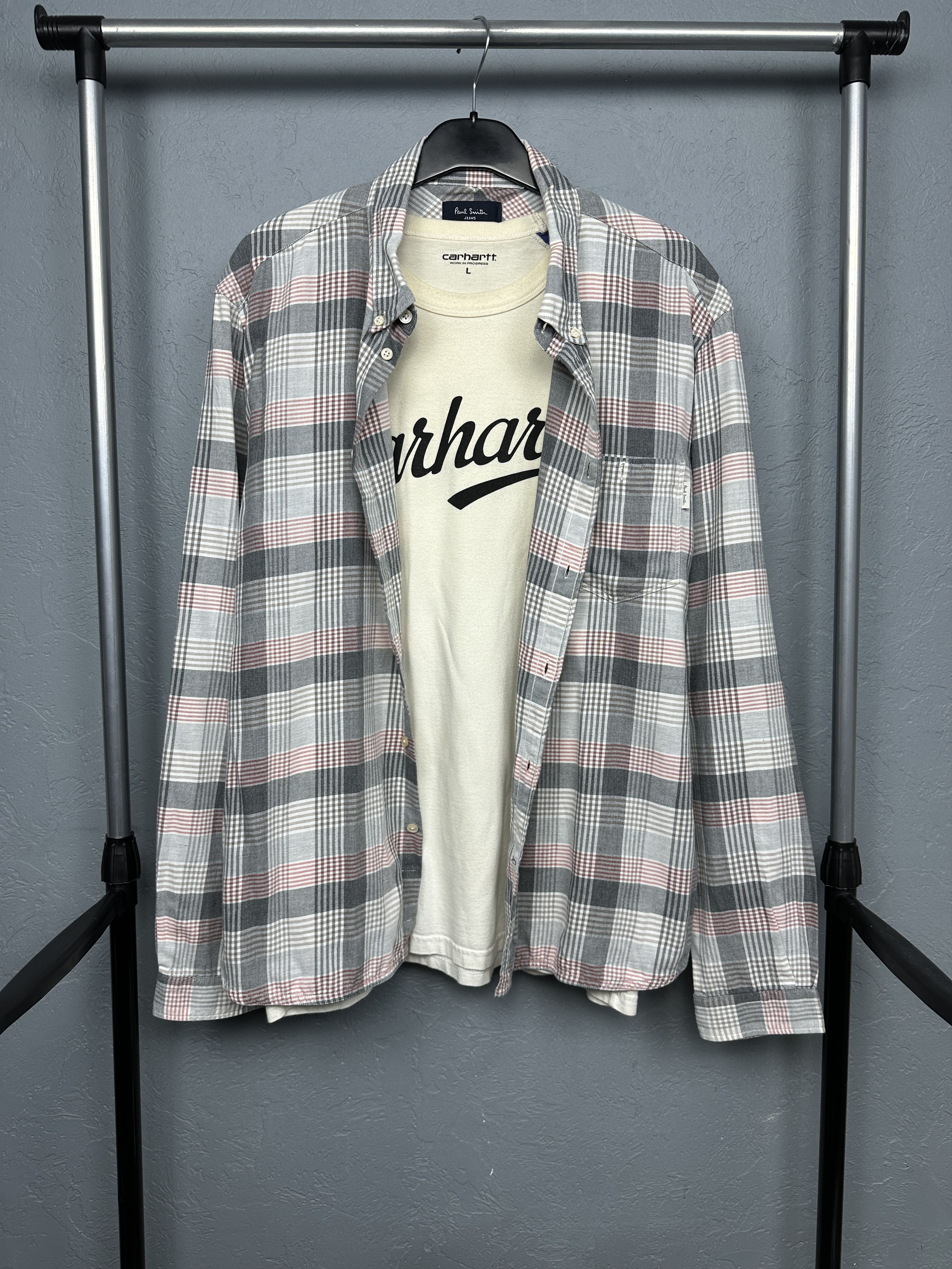 Paul Smith Paul Smith Mens Flannel Long Sleeve Plaid Shirt Size US XXL / EU 58 / 5 - 1 Thumbnail