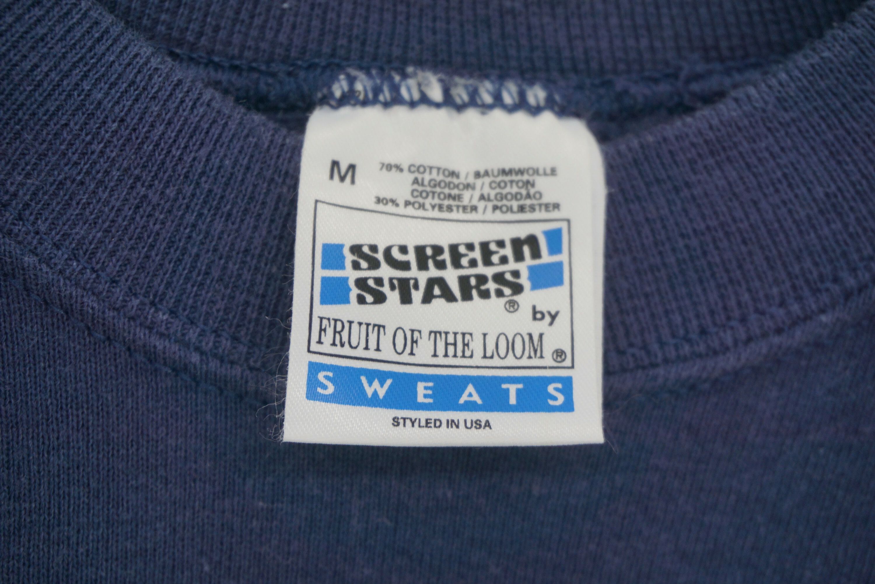NCAA Vintage Oxford Screen Stars Sweatshirt Embroidered Crest Size US M / EU 48-50 / 2 - 9 Thumbnail
