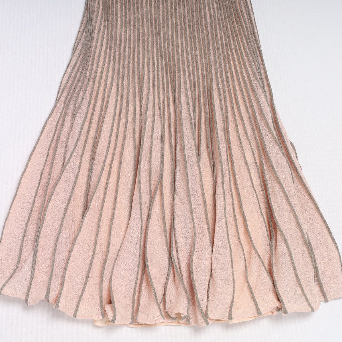 Emporio Armani Emporio Armani Pink Grey Pleated Dress Cotton Viscose Nylon Size M / US 6-8 / IT 42-44 - 2 Thumbnail