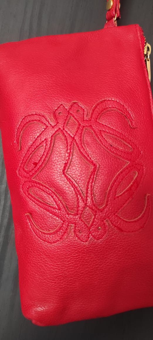 Leather × Loewe Loewe Red Zip Around Leather Wallet Size ONE SIZE - 14 Thumbnail