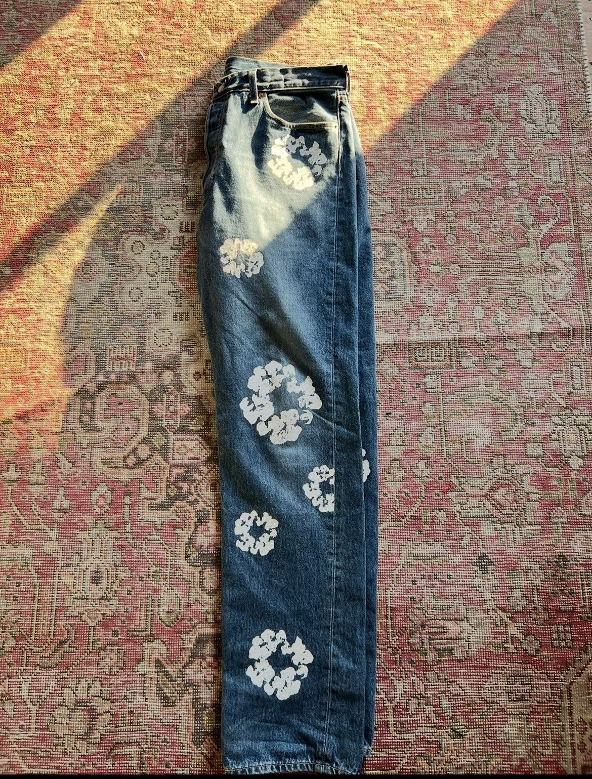 DENIM TEARS × Levi's Denim Tears x Levis Cotton Wreath Jeans Dark Wash Size US 36 / EU 52 - 8 Thumbnail