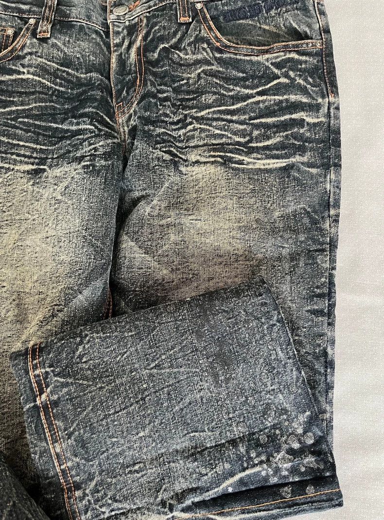 Yohji Yamamoto Vintage Distressed Denim Jeans with Unique Details-2506 Size 33" - 5 Thumbnail