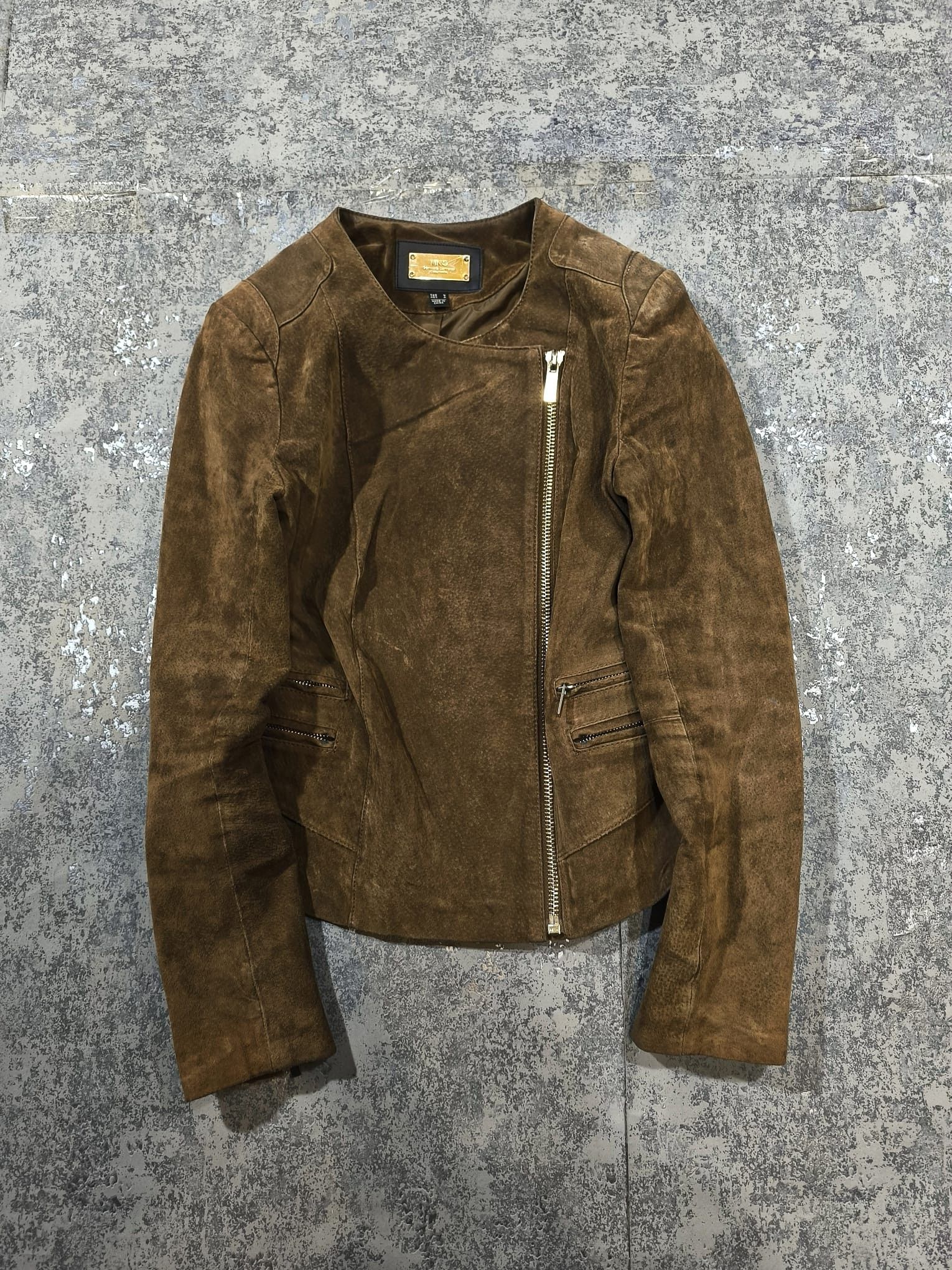 Hysteric Glamour SUEDE LEATHER CROP MOTO BIKER GIRL JACKET Size M / US 6-8 / IT 42-44 - 1 Thumbnail