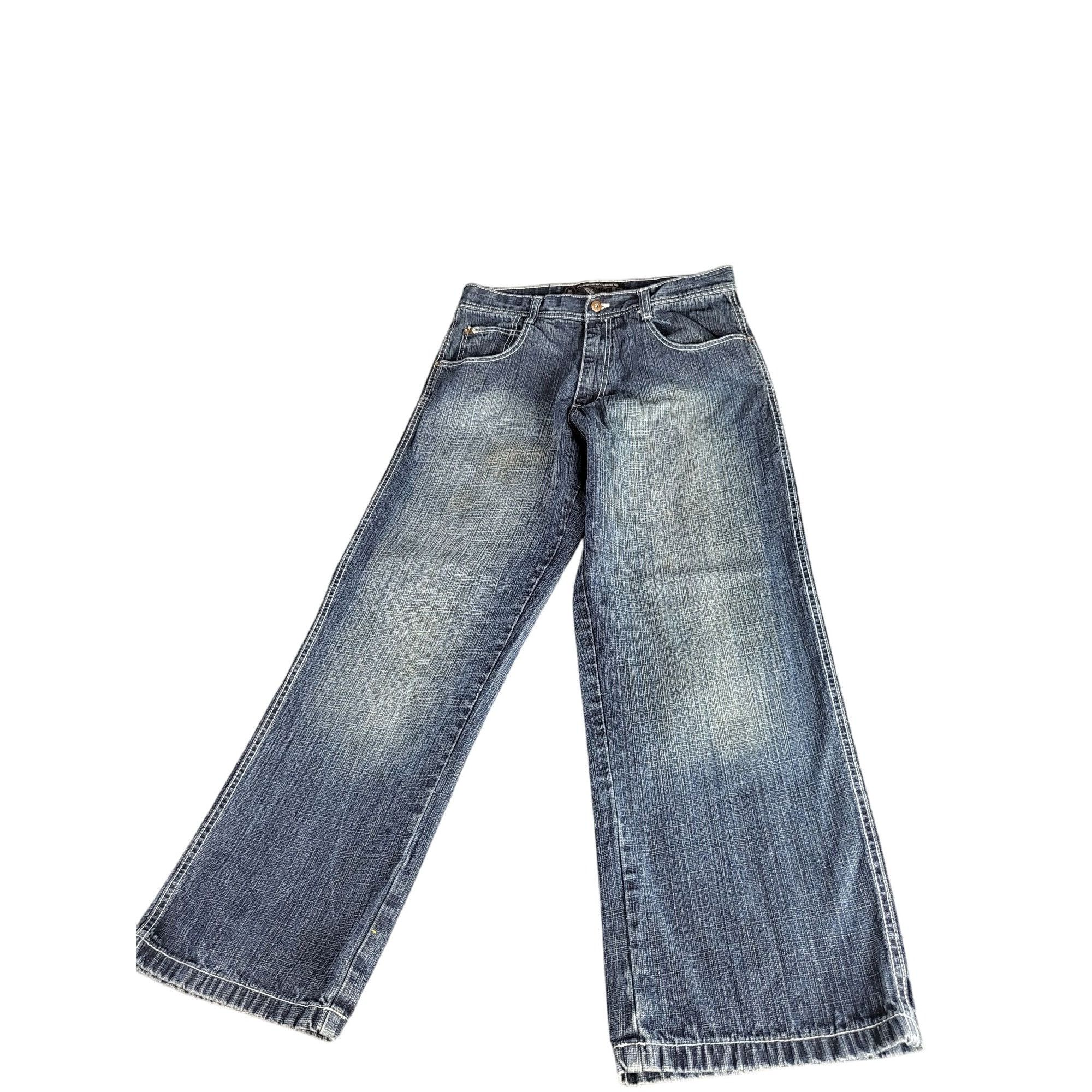 Vintage Southpole Y2K Baggy Jeans Men Sz 34 Blue Skater Casu
