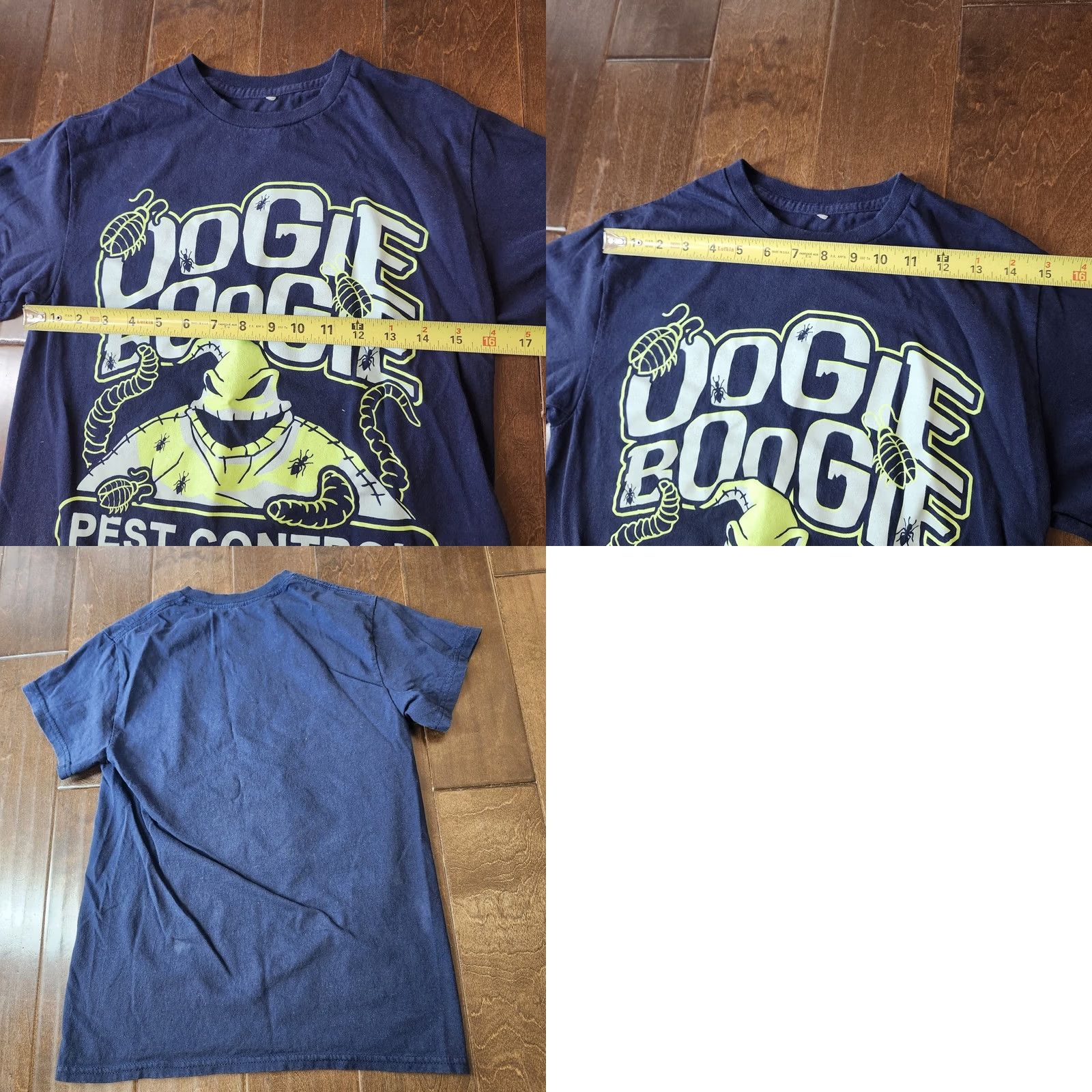 Disney Disney Oogie Boogie Shirt T-Shirt Small Crew Neck Short Sleeve Graphic Tee, Blue, Men, Regular Fit, All Seasons, Nightmare Before Christmas Size US S / EU 44-46 / 1 - 8 Thumbnail