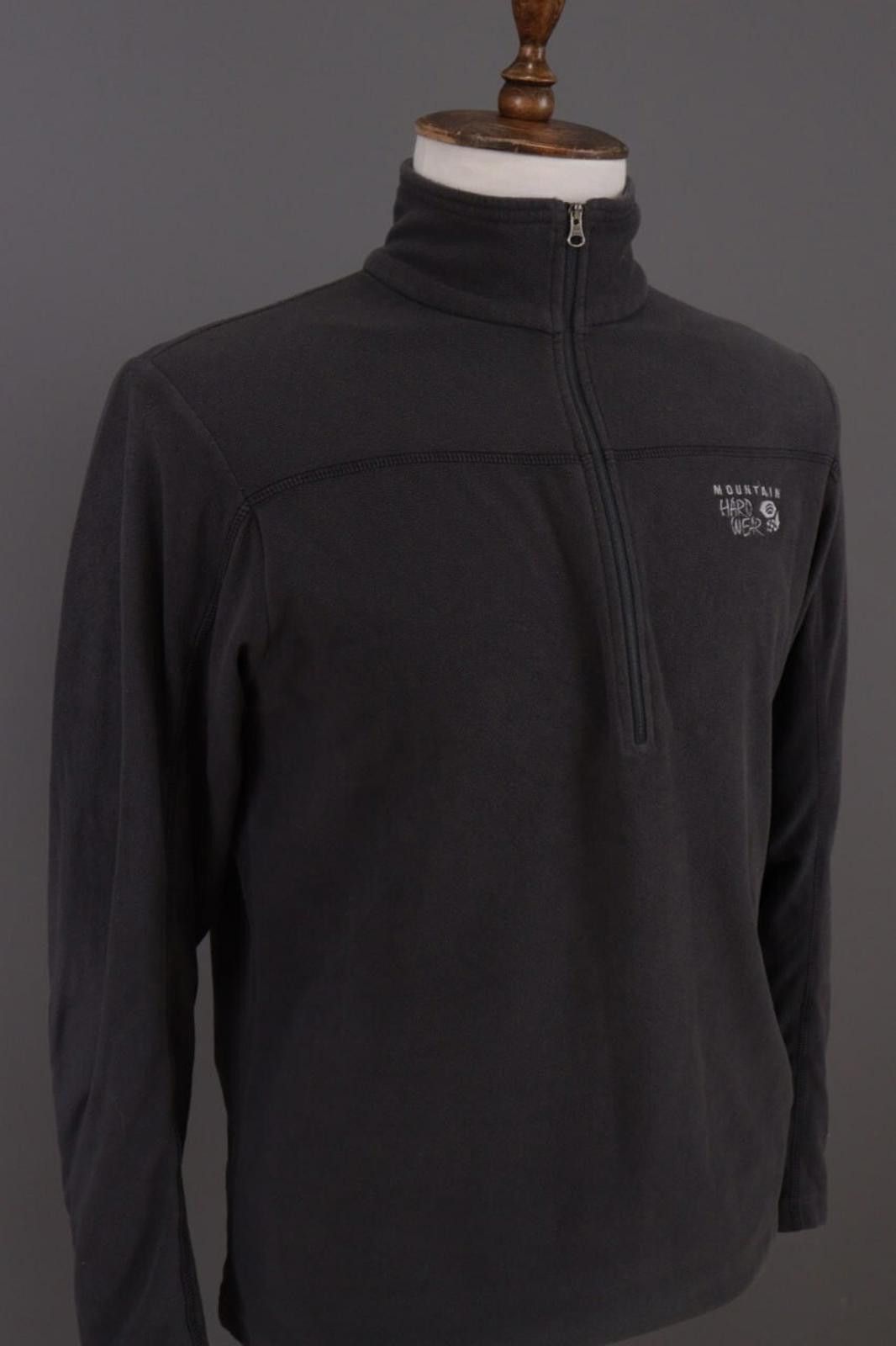 Mountain Hardwear Mountain Hardwear Gray 1/4 Zip Hiking Fleece Jacket Size M Size US M / EU 48-50 / 2 - 6 Thumbnail