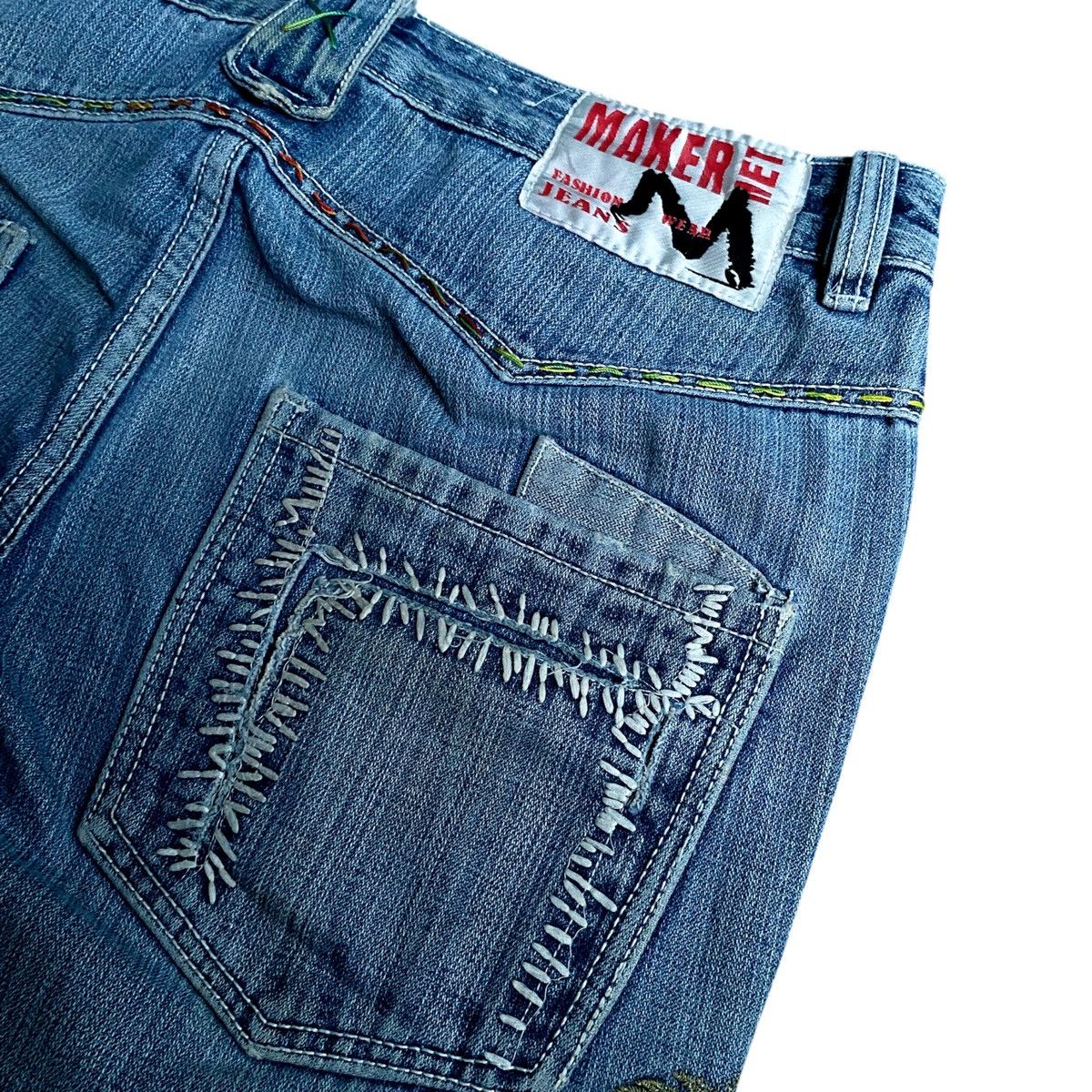 Japanese Brand × Kamakura Vintage Japanese Denim MarketNet Karakuri Tamashi Sukajan Size US 34 / EU 50 - 8 Thumbnail