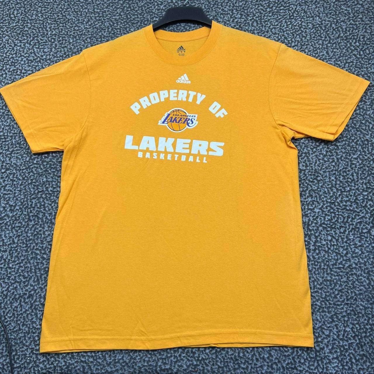 Adidas Los Angeles LA Lakers Shirt XL Short Sleeve Crew Neck Cotton Size US XL / EU 56 / 4 - 1 Thumbnail