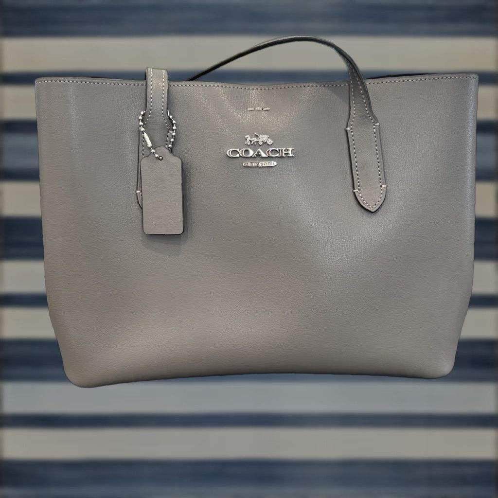 Coach Coach Avenue Carryall Tote Bag Purple Lavender Leather with Zipper Closure for Women Size ONE SIZE - 1 Thumbnail