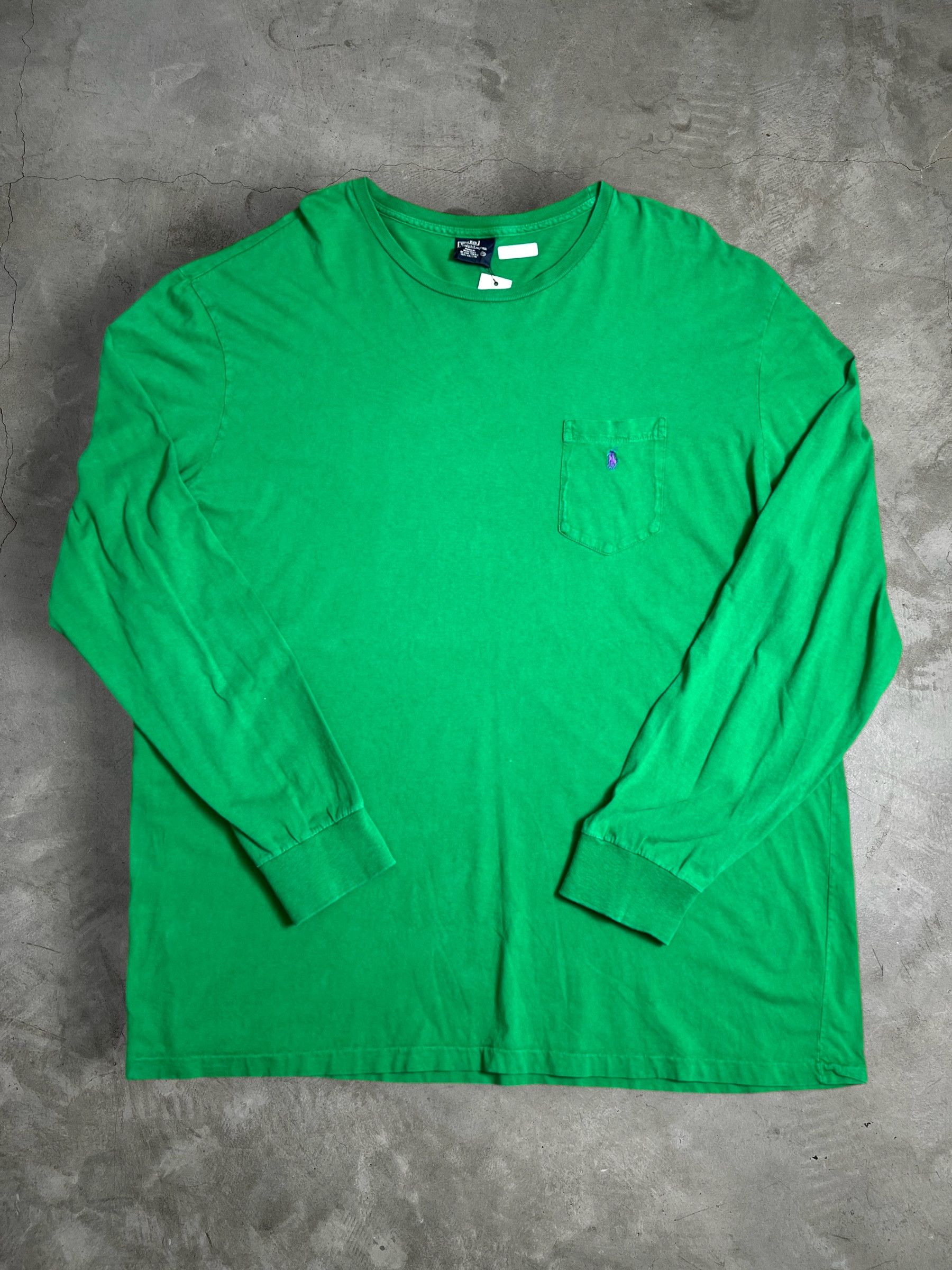 Polo Ralph Lauren Vintage Polo Ralph Lauren L/S Pocket Tee (XXL) GTME629 Size US XXL / EU 58 / 5 - 1 Thumbnail