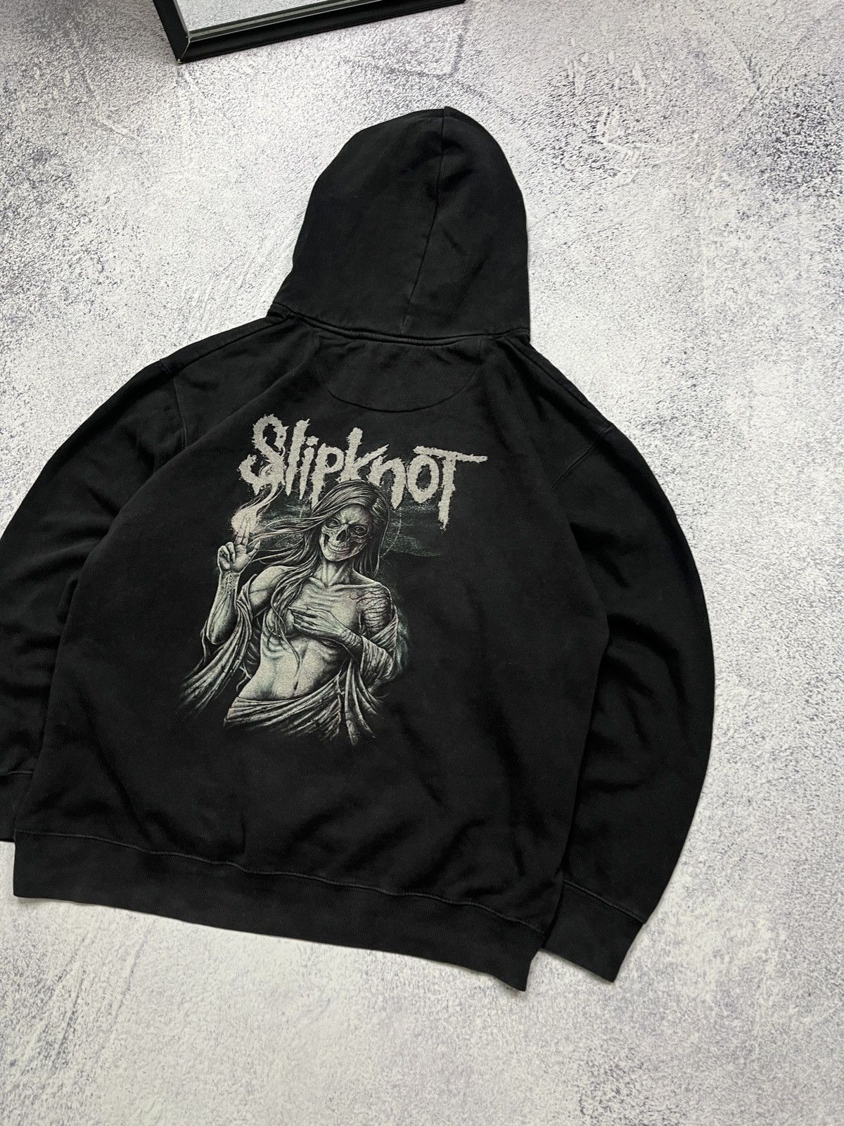 Band Tees Vintage Slipknot 00’s Hoodie "Burn Me Away" Big Logo Rare Size US XL / EU 56 / 4 - 8 Thumbnail