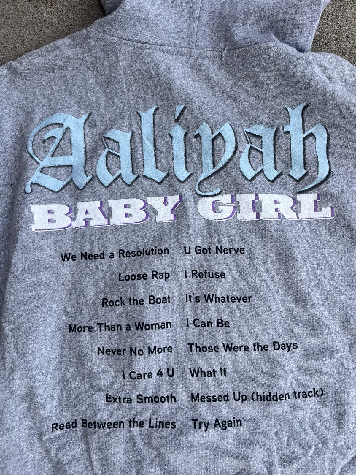 Other Grey Aaliyah graphic hoodie Size US L / EU 52-54 / 3 - 4 Thumbnail