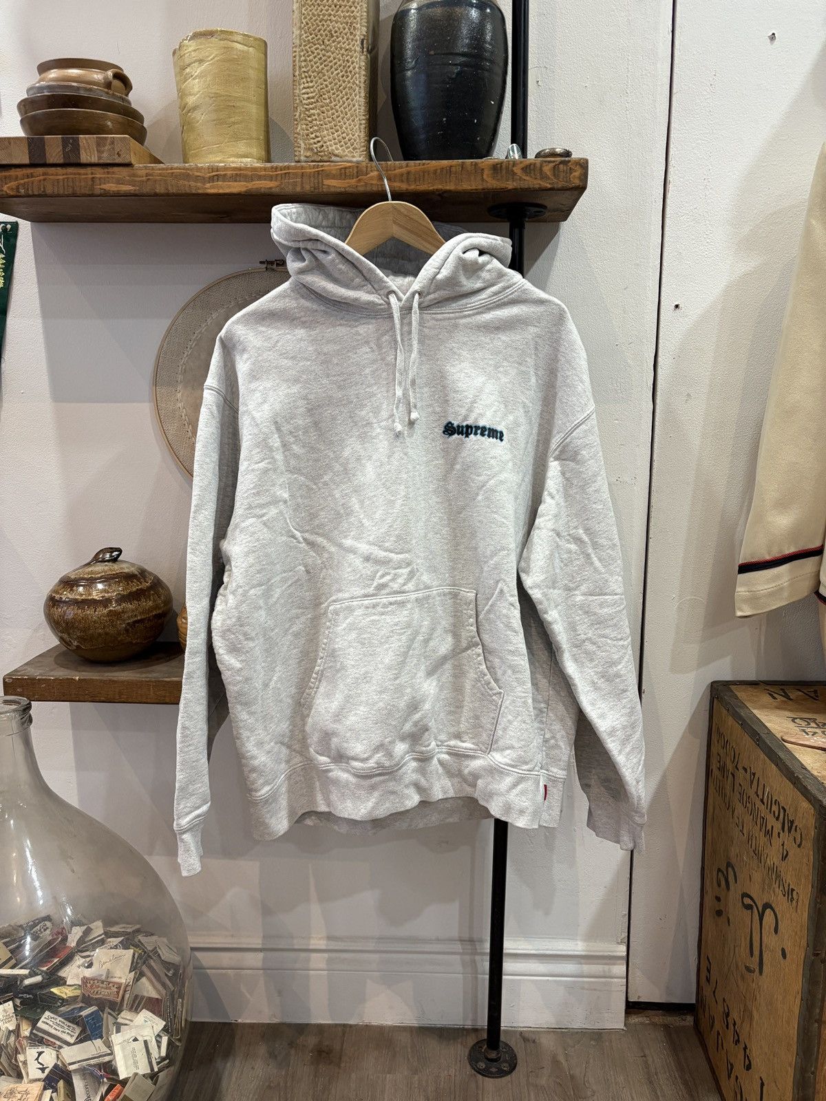 Supreme Supreme love hoodie 2021 heather grey size L made in canada Size US L / EU 52-54 / 3 - 2 Thumbnail