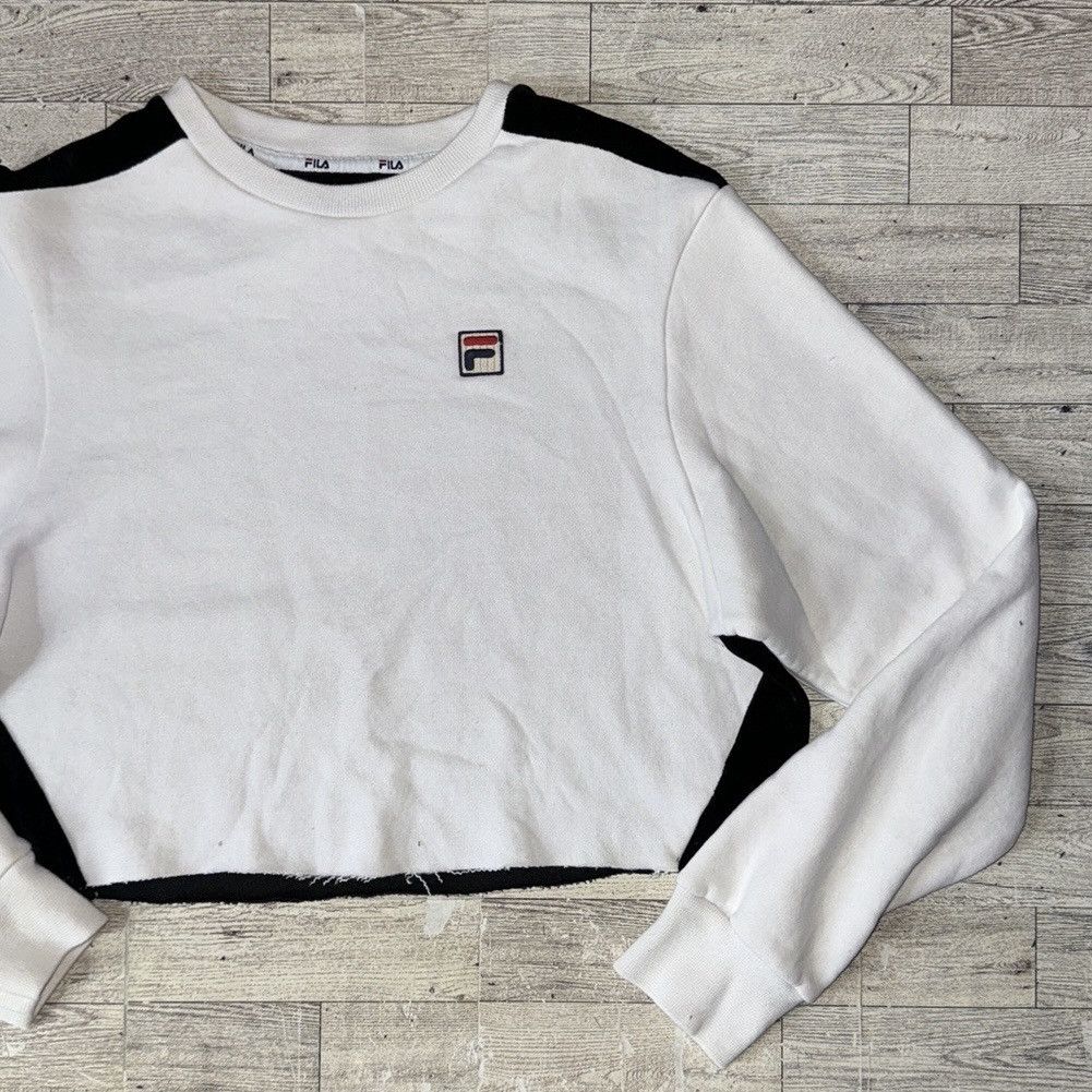 Fila FILA, Two Tone, Velvet Back, Cropped Sweatshirt Size M / US 6-8 / IT 42-44 - 15 Thumbnail