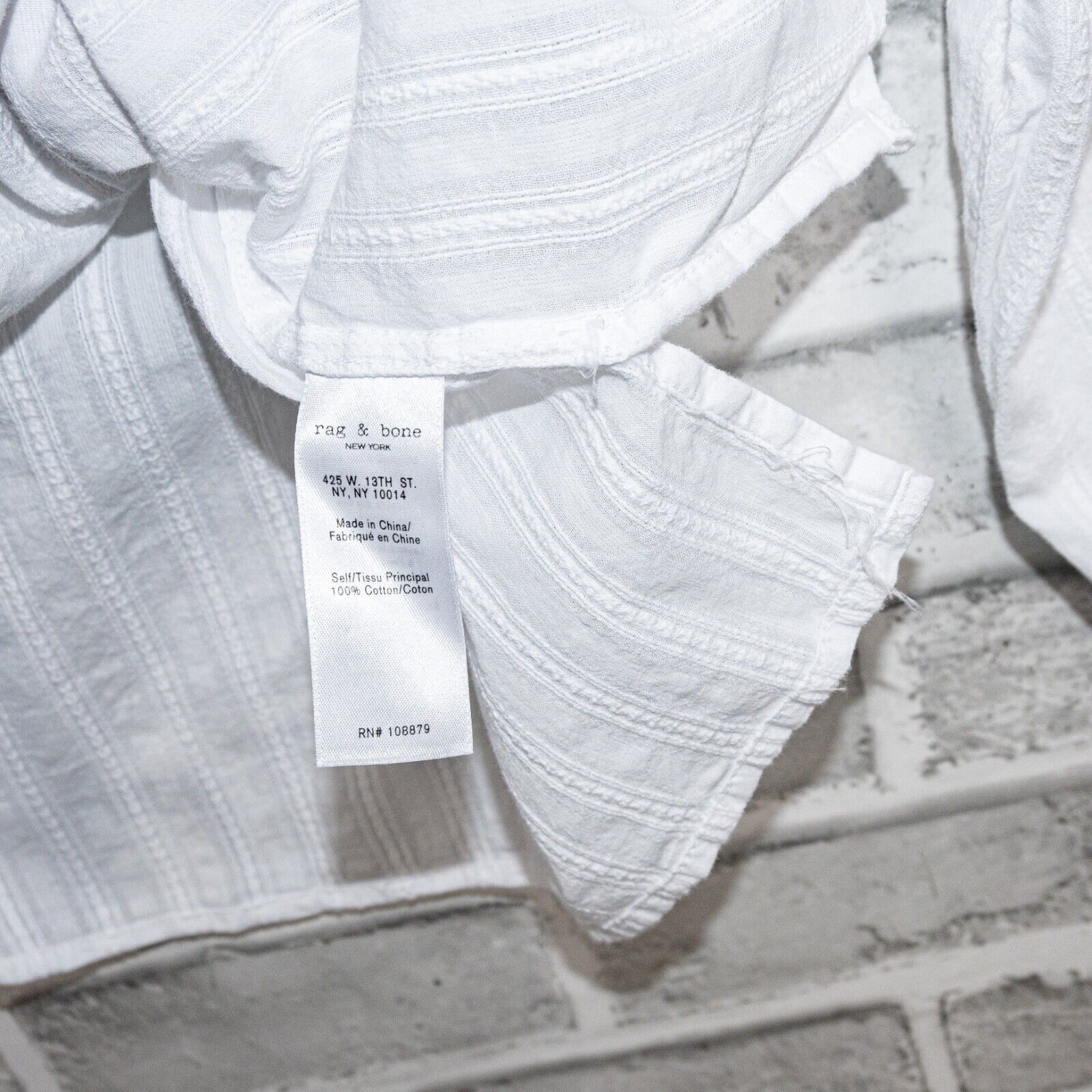 Rag & Bone Rag & Bone off shoulder Blouse in white cotton size Small Size S / US 4 / IT 40 - 6 Thumbnail