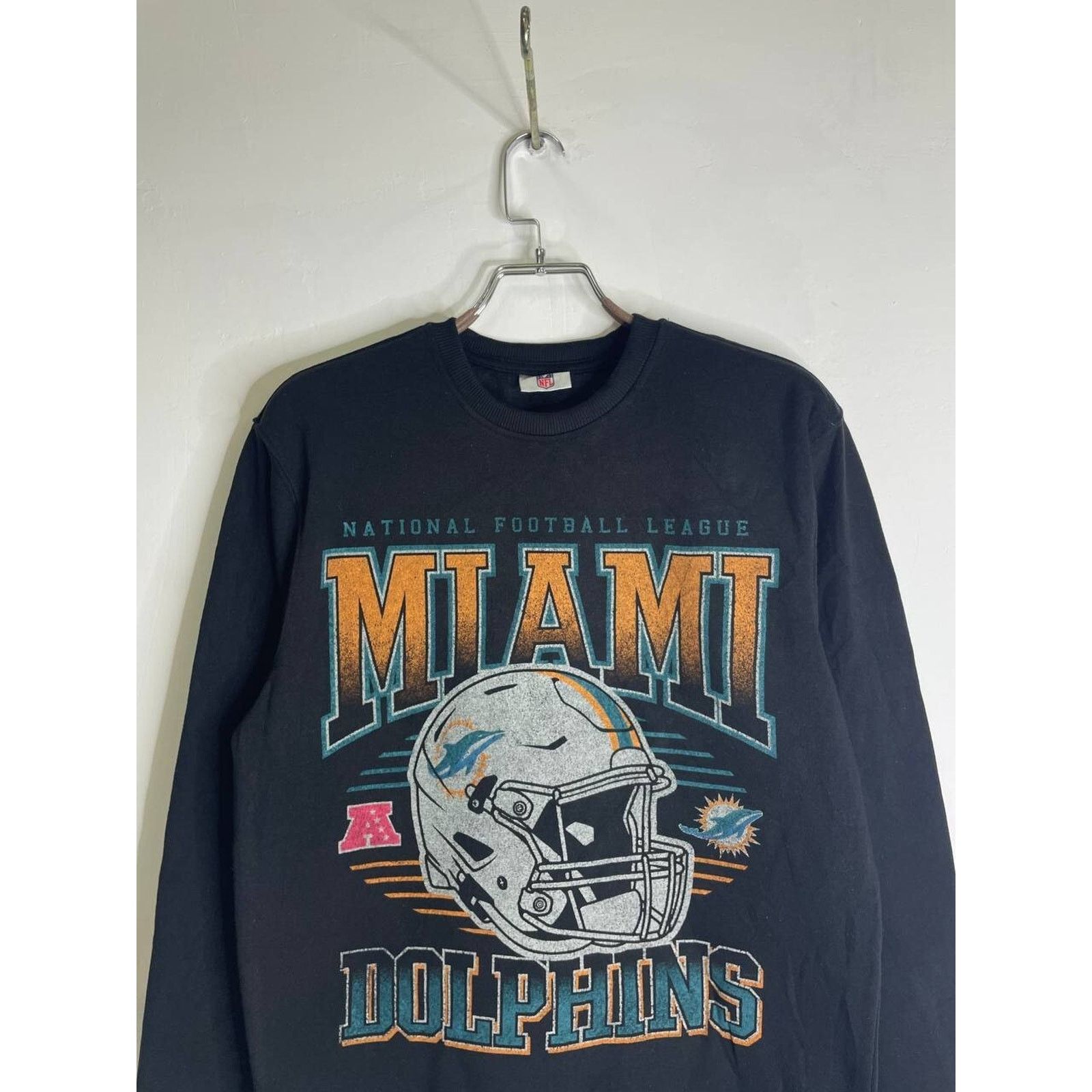 NFL Vintage NFL Miami Dolphins Sweatshirt Black Crewneck S USA Size US S / EU 44-46 / 1 - 3 Thumbnail