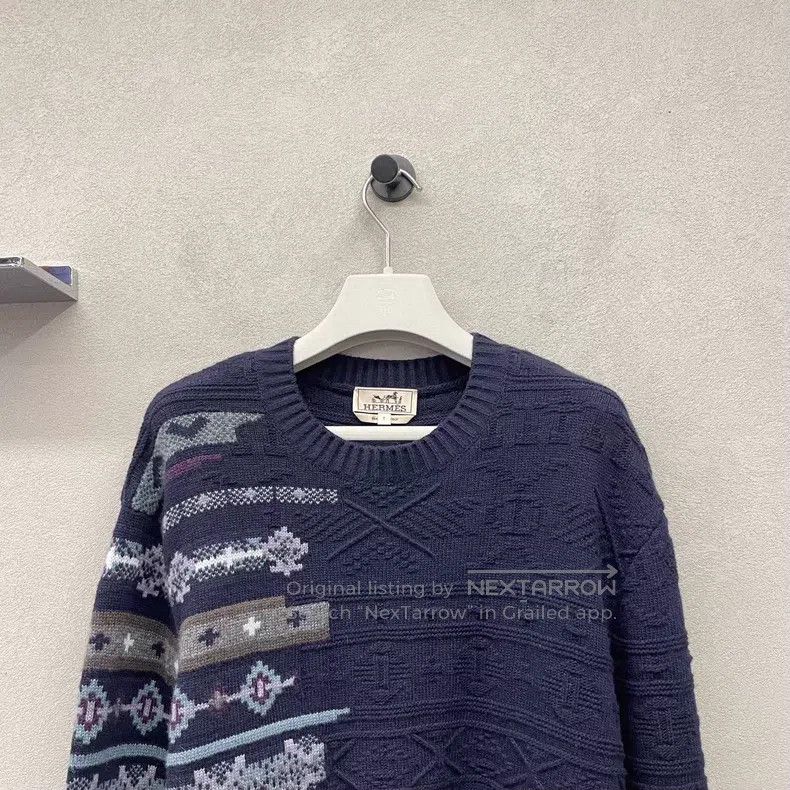Hermes Hermes Navy Blue Sweater Size US S / EU 44-46 / 1 - 4 Thumbnail
