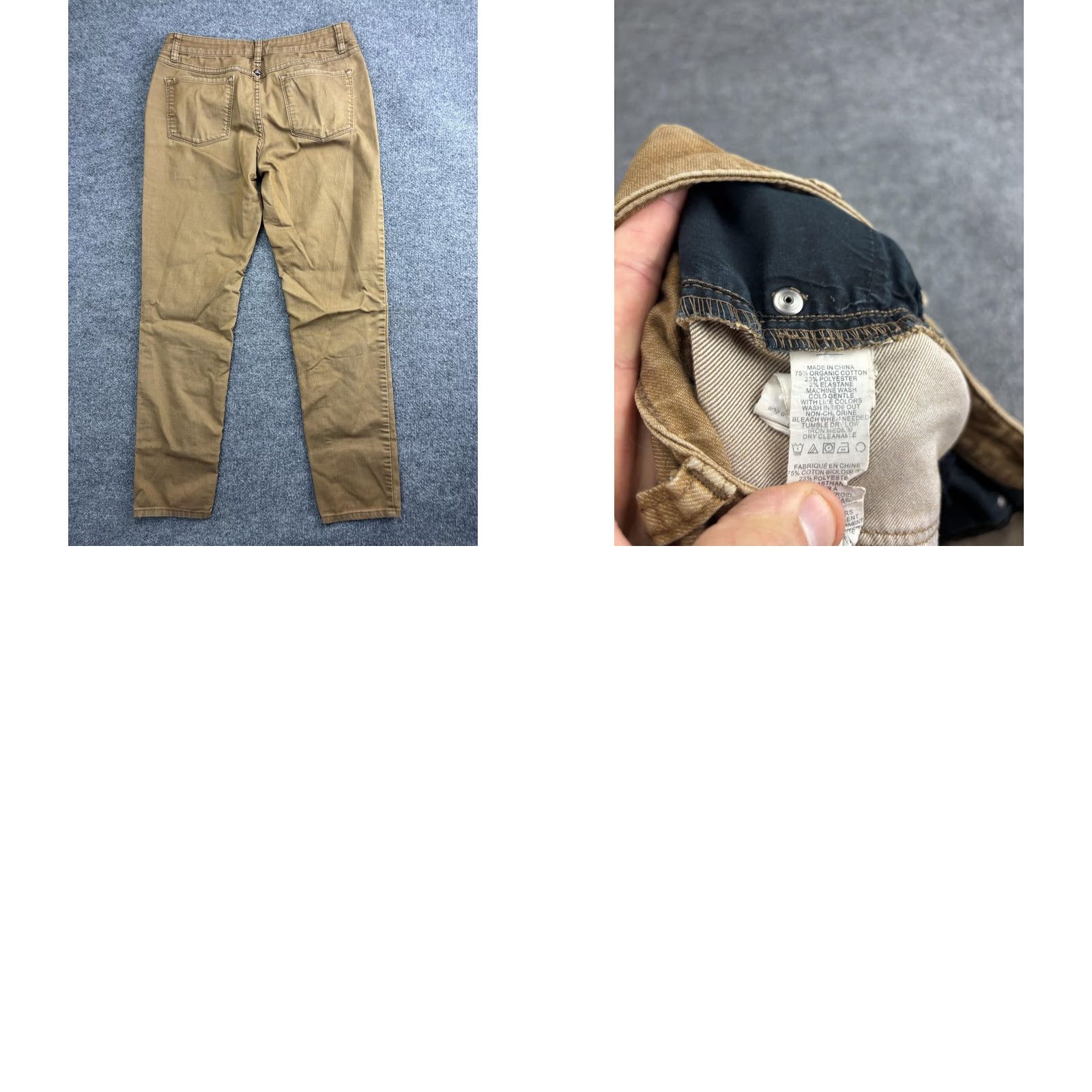 Prana prAna Pants Womens 6 Brown Organic Cotton Stretch Twill Skinny Chino Casual Size 28" / US 6 / IT 42 - 8 Thumbnail