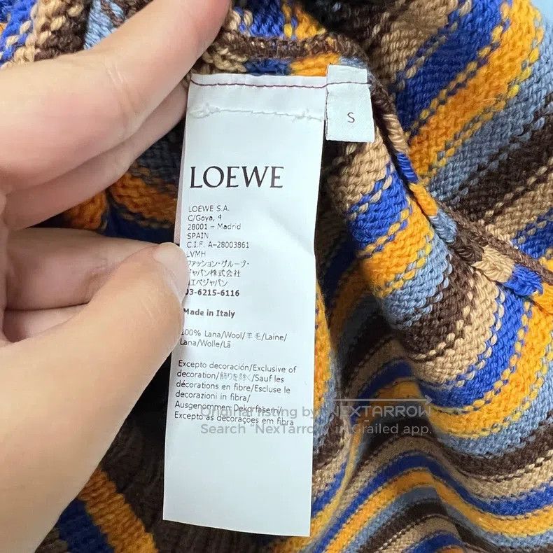 Loewe Loewe Logo Embroidered Striped Long Sleeve Sweater Size S / US 4 / IT 40 - 5 Thumbnail