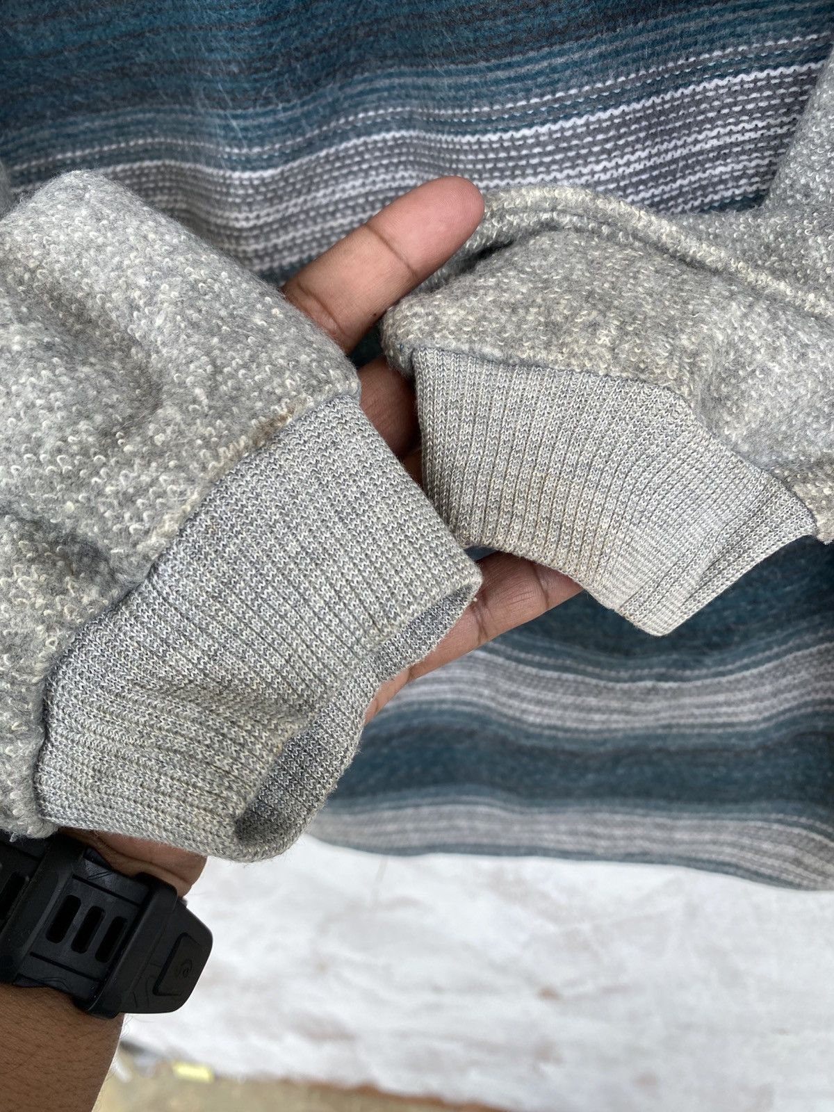 Japanese Brand AL Sports Hooded Flannel Sweat Sleeve Shirt Size US M / EU 48-50 / 2 - 8 Thumbnail