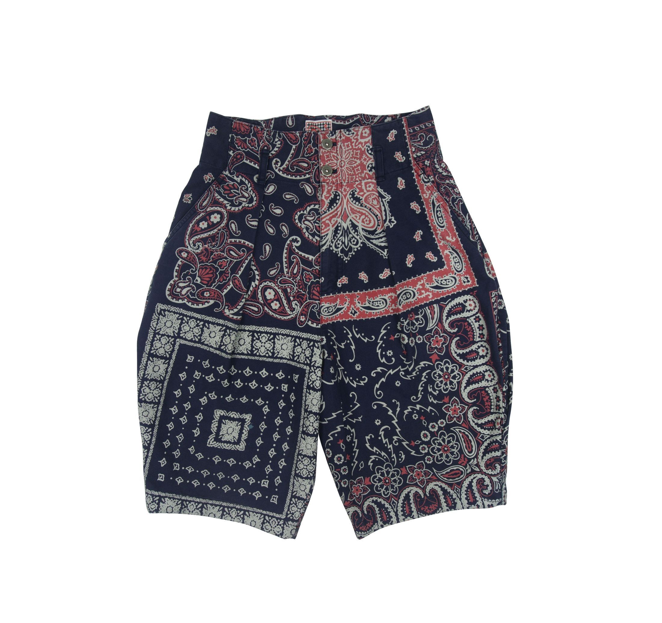 Issey Miyake *NoTariff Issey Miyake Rare Bandana Paisley Pants Size 29" - 1 Thumbnail