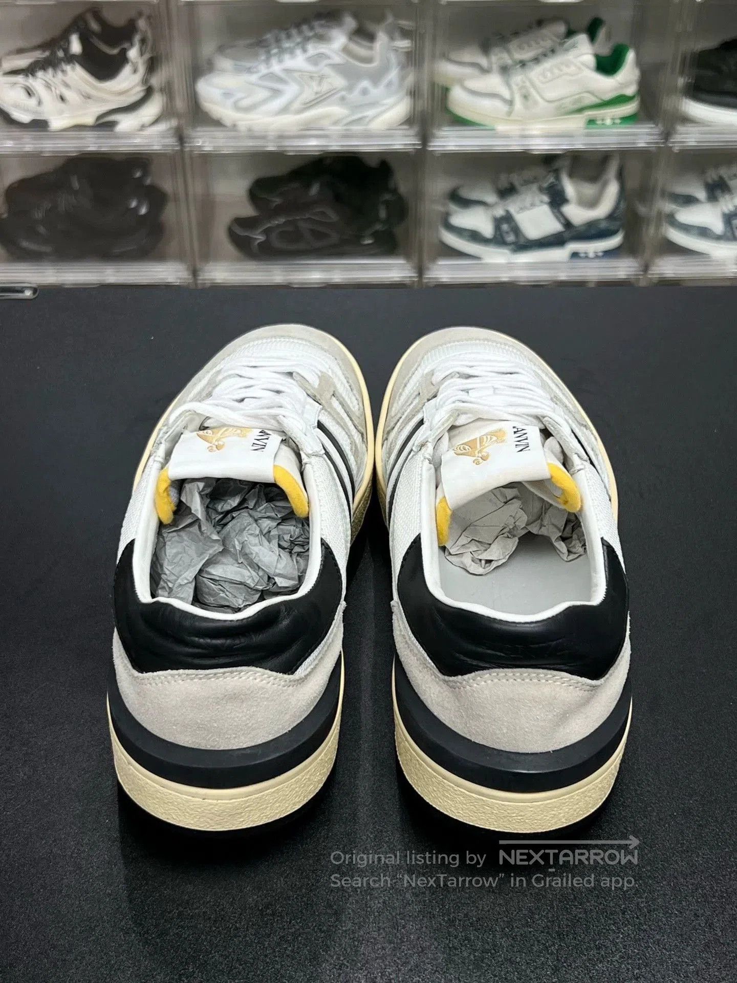 Lanvin lanvin clay low-top sneakers black and white. Size US 10 / EU 43 - 7 Thumbnail