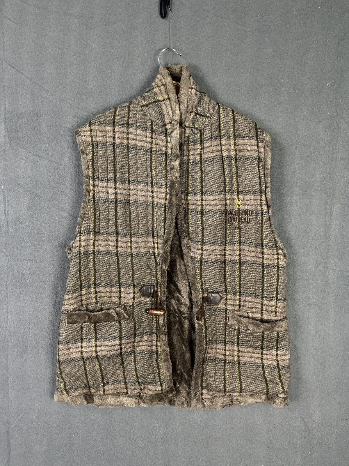 Vintage Valentino Coupeau Paris Fur Lined Vest Size US M / EU 48-50 / 2 - 6 Thumbnail