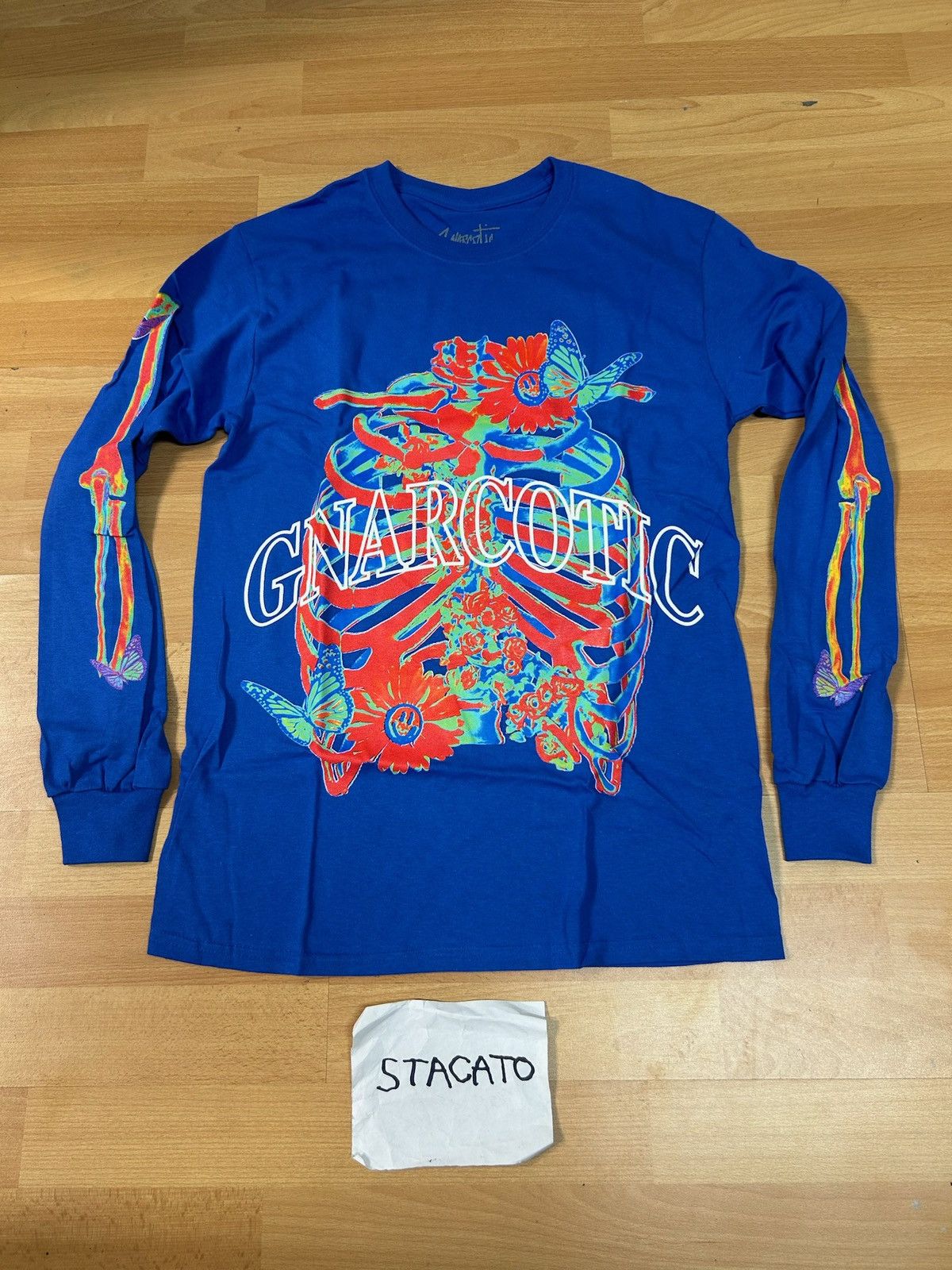 Gnarcotic × Rap Tees Gnarcotic Lil Gnar X-Ray Long Sleeve Blue Size US S / EU 44-46 / 1 - 1 Thumbnail