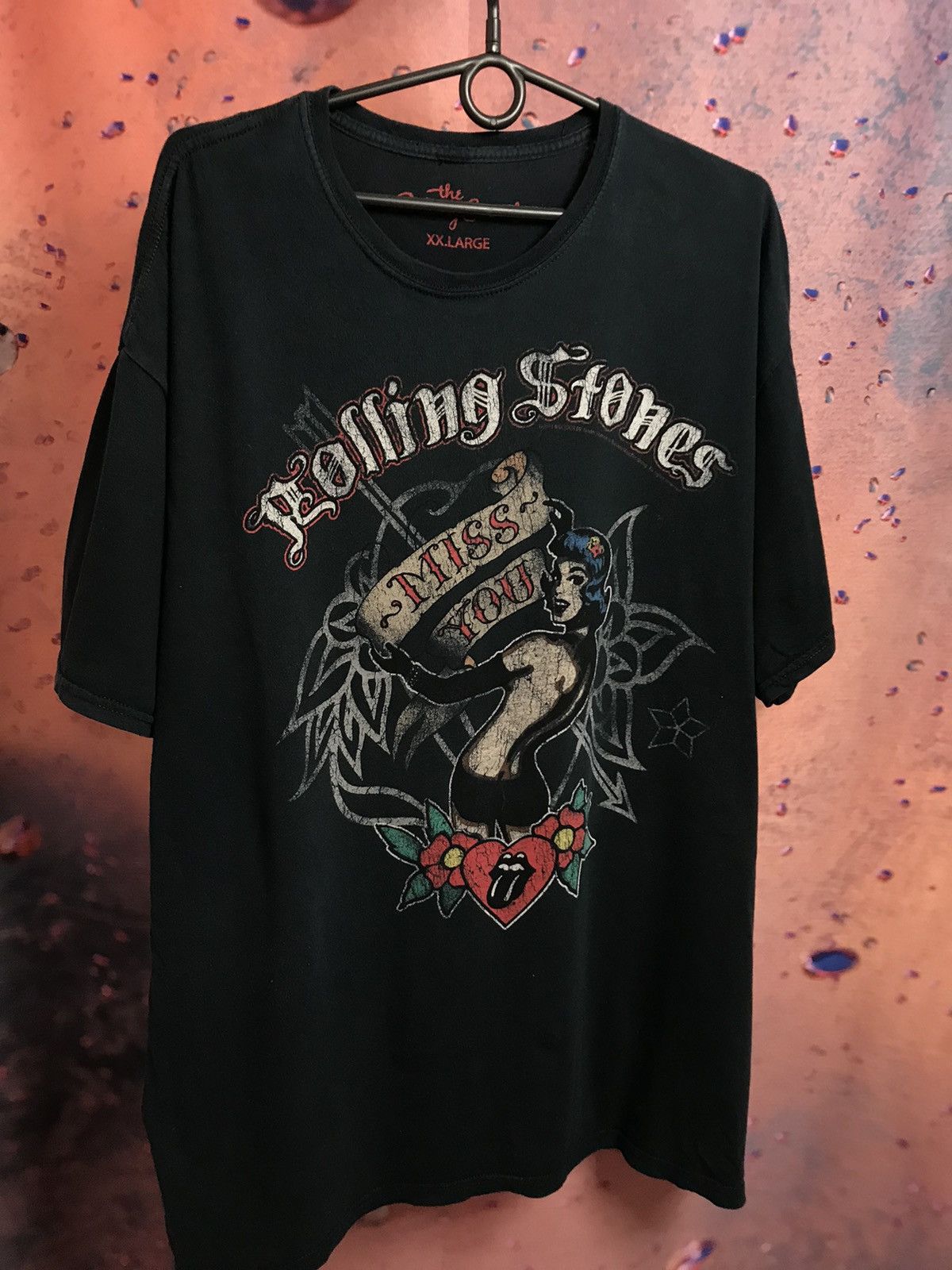 Band Tees × The Rolling Stones × Vintage Vintage The Rolling Stones band rock tee Size US XL / EU 56 / 4 - 2 Thumbnail
