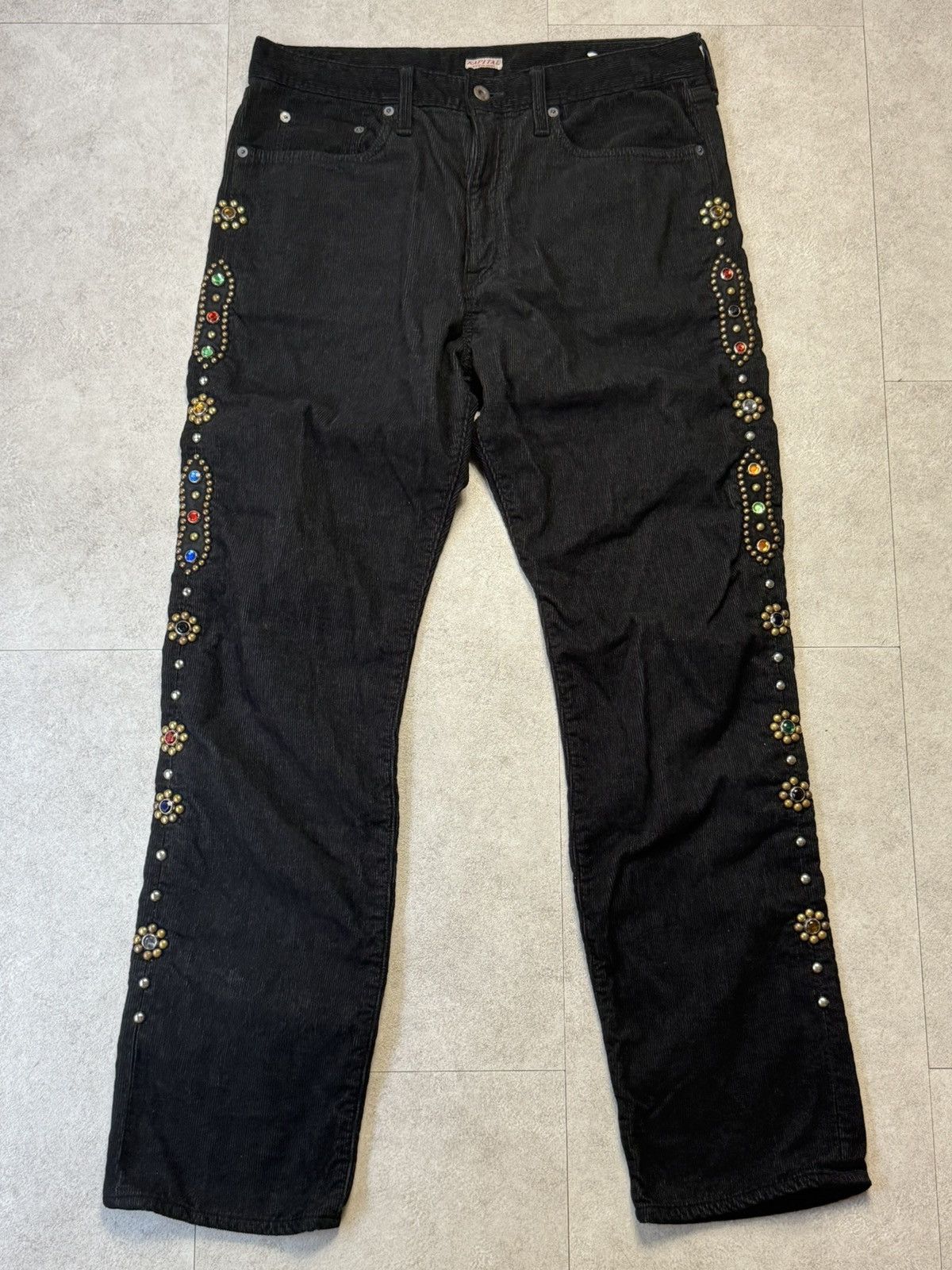 Kapital × Kapital Kountry Kapital Kountry Corduroy Jems Studs Denim Pants Size US 34 / EU 50 - 1 Thumbnail