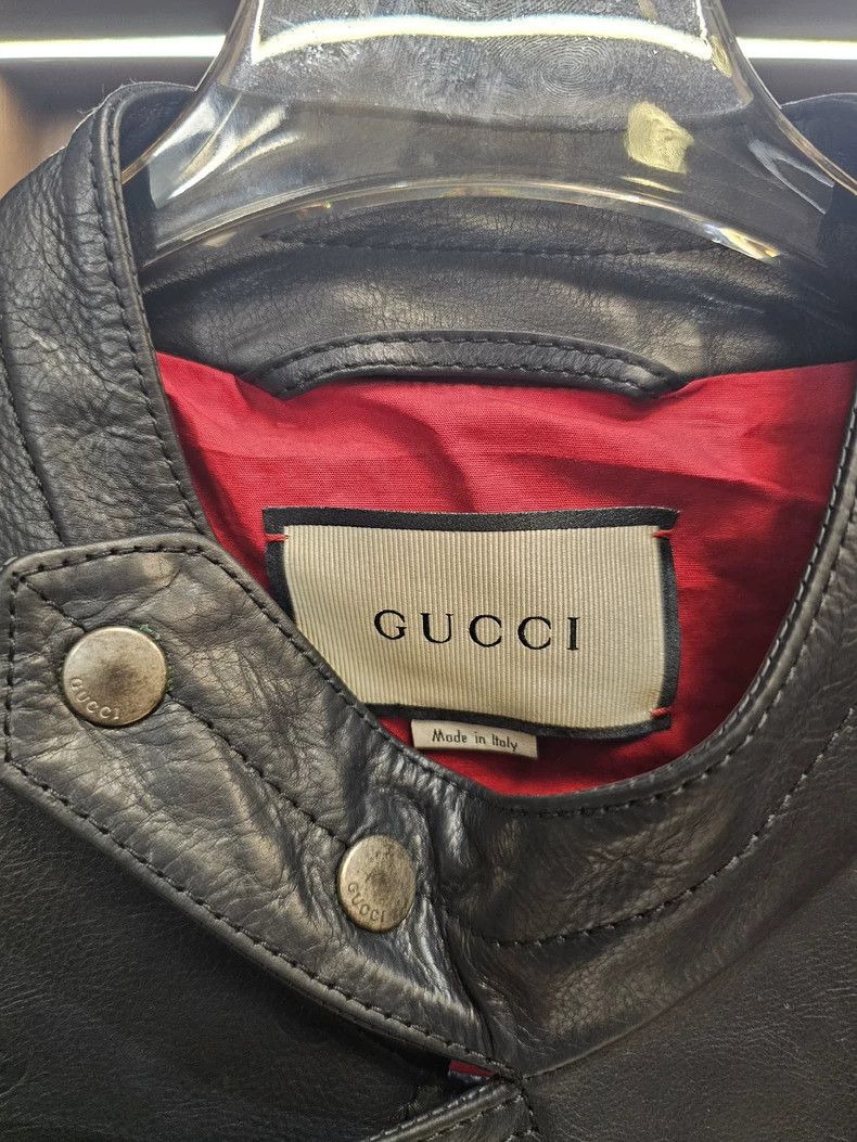 Gucci Gucci Dark blue functional deconstructed jacket leather jac Size US M / EU 48-50 / 2 - 3 Thumbnail