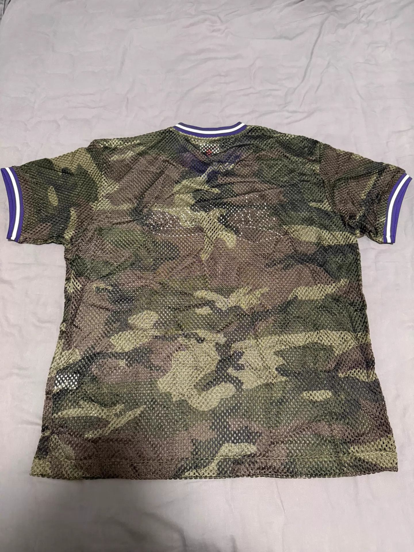 Supreme Supreme Camo Mesh Baseball Jersey M New Size US M / EU 48-50 / 2 - 4 Thumbnail