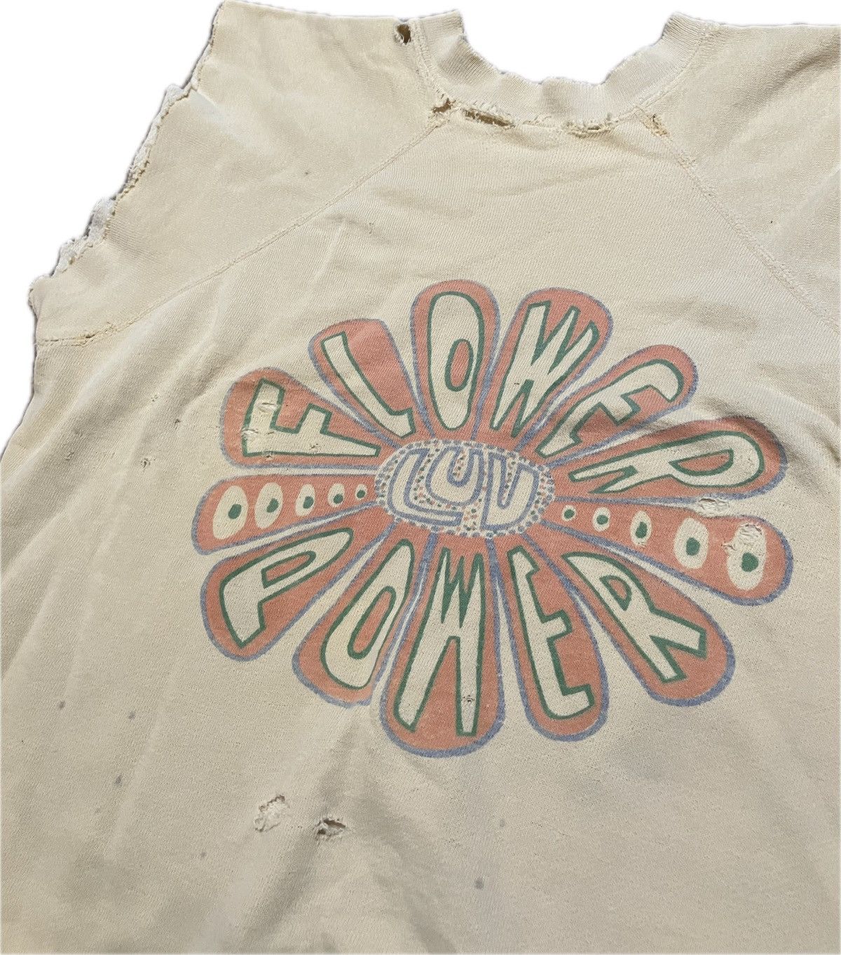 Champion × Vintage 60’s Flower Power Peace and Luv Sweatshirt Size US XL / EU 56 / 4 - 2 Thumbnail