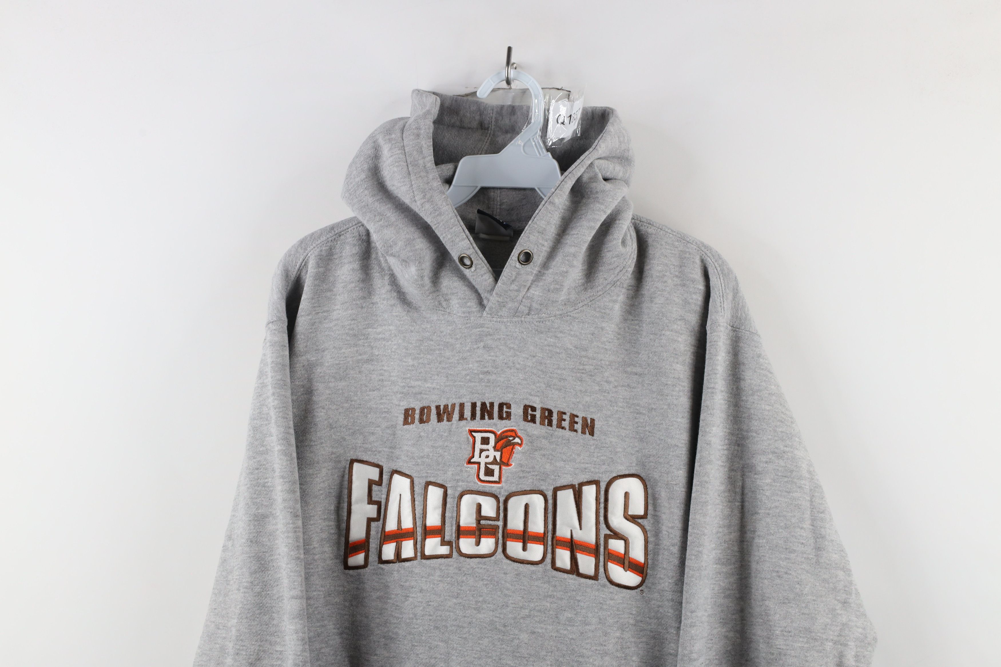 Vintage Vintage 90s Bowling State University Heavyweight Hoodie Size US M / EU 48-50 / 2 - 2 Thumbnail