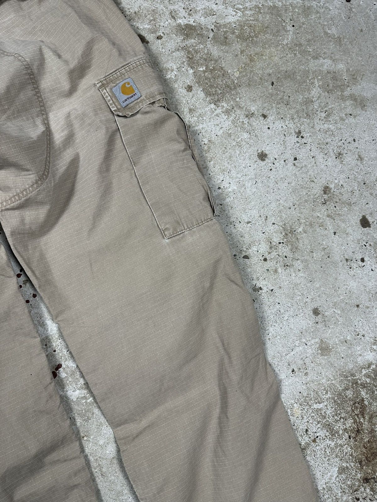 Carhartt Vintage Y2K Carhartt Baggy Distressed Reworked Cargo Pants Size US 33 - 13 Thumbnail