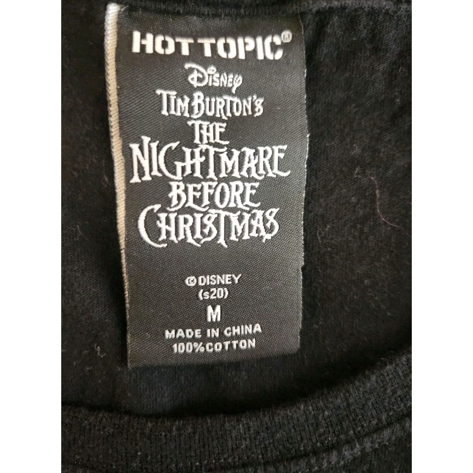 Disney Disney Nightmare Before Christmas Lock Shock Barrel Long Sleeve Shirt Hot Topic Black Size M Size US M / EU 48-50 / 2 - 2 Thumbnail