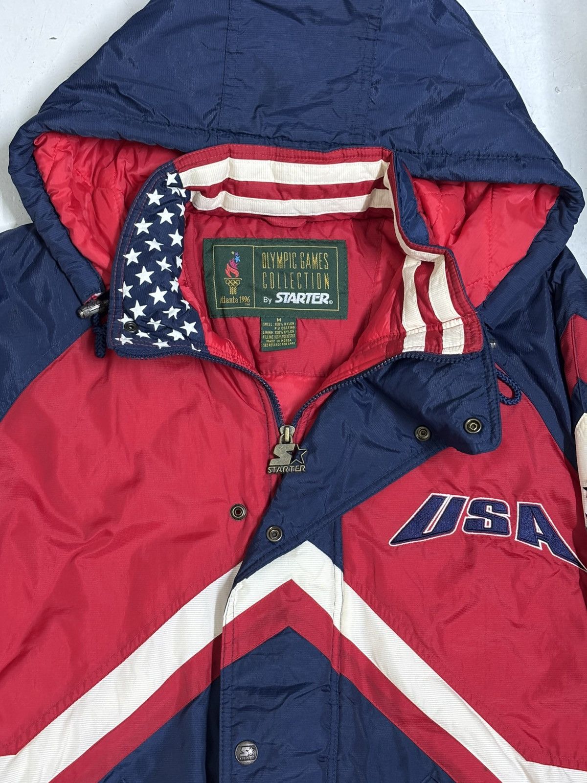 Starter 🚨FINAL DROP🚨Vintage Olympic USA Starter Atlanta 1996 Zipper Size US M / EU 48-50 / 2 - 7 Thumbnail