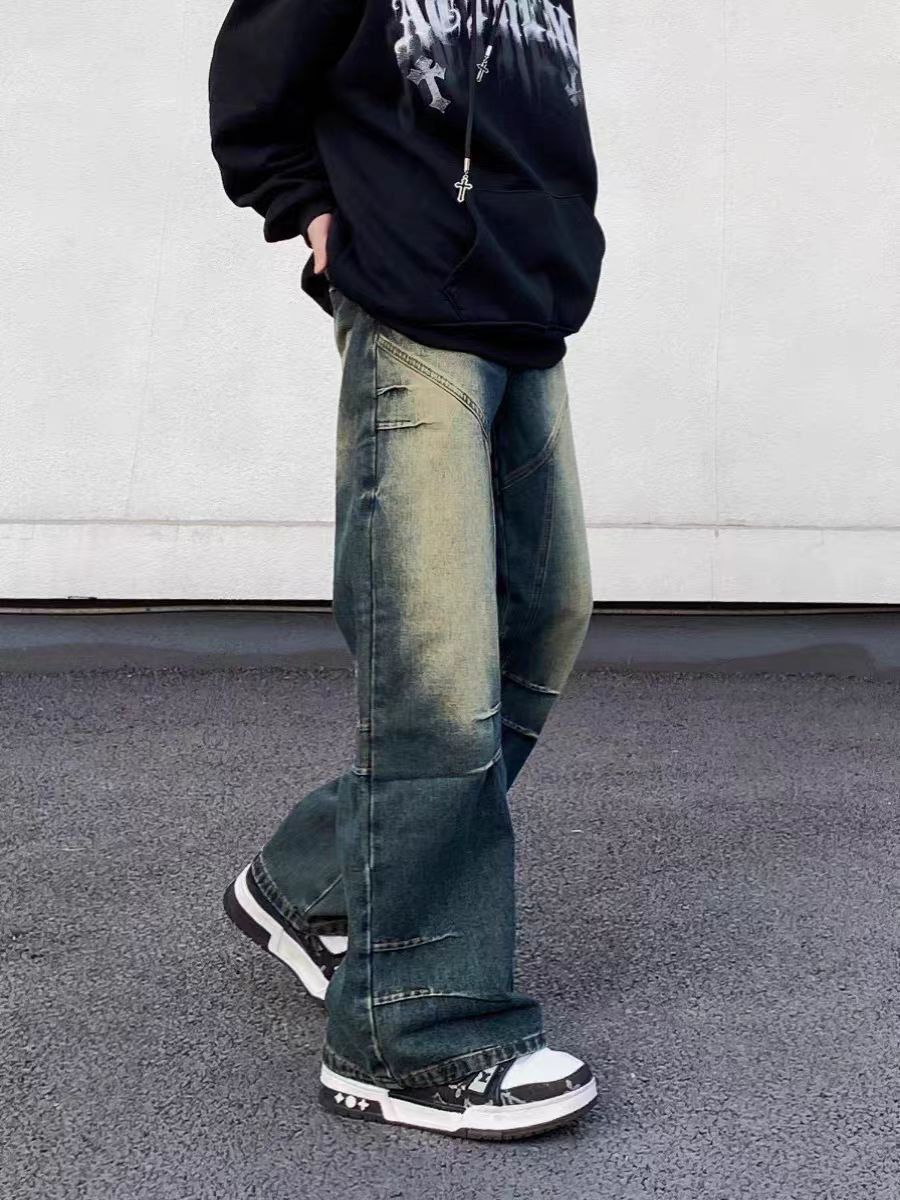 Japanese Brand × Jean High street vintage baggy slightly flared jeans Size US 32 / EU 48 - 2 Thumbnail