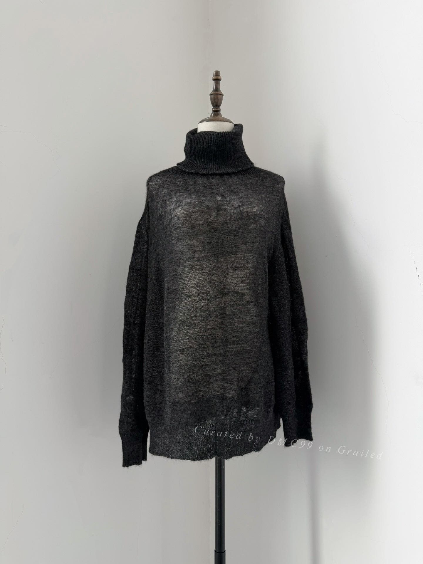 Dries Van Noten Dries Van Noten Mohair Serrated Neck Pullover Size S / US 4 / IT 40 - 1 Thumbnail