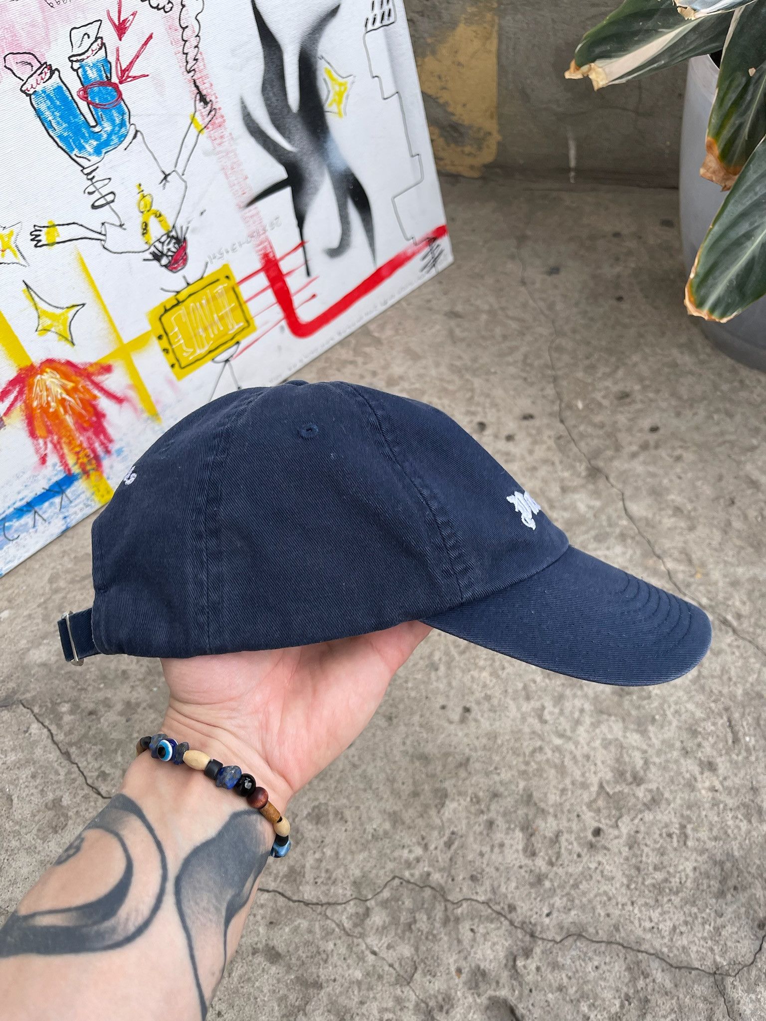 Palm Angels Palm Angels Cap Embroidered Grey Baseball Cap Hat Size ONE SIZE - 10 Thumbnail