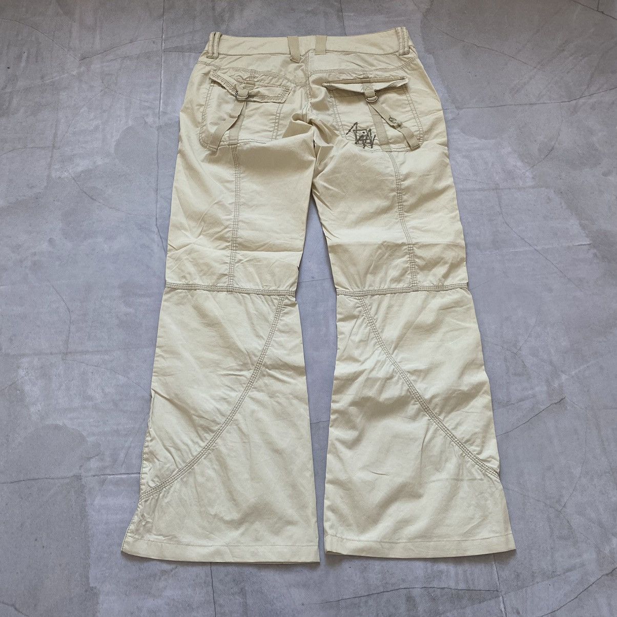 Other Vintage Junya Watanabe Balenciaga Style Flared Cargo Pants Size 29" - 5 Thumbnail