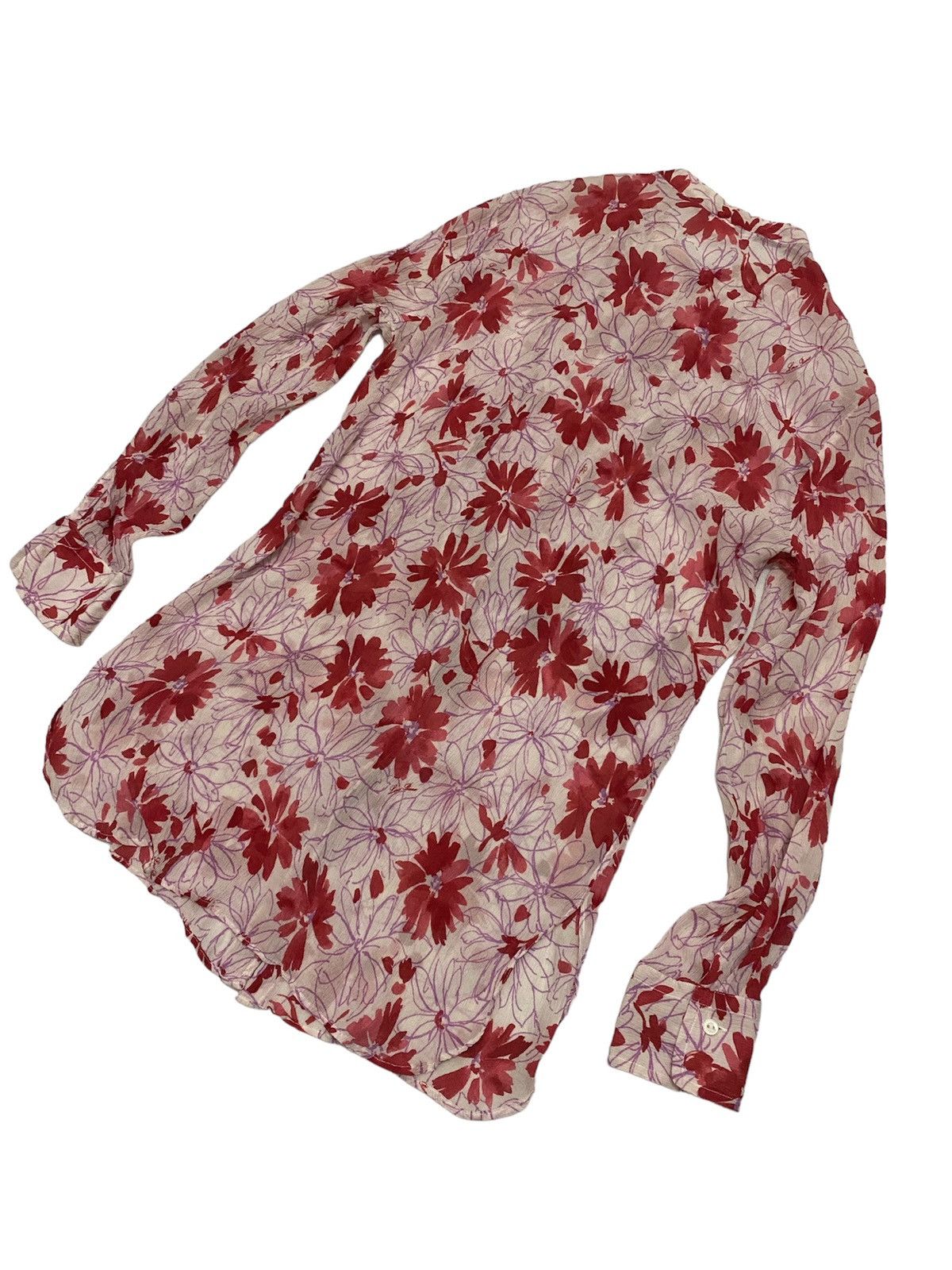 Loro Piana 🔥🔥💰💰Loro Piana red floral pleated Size M / US 6-8 / IT 42-44 - 6 Thumbnail