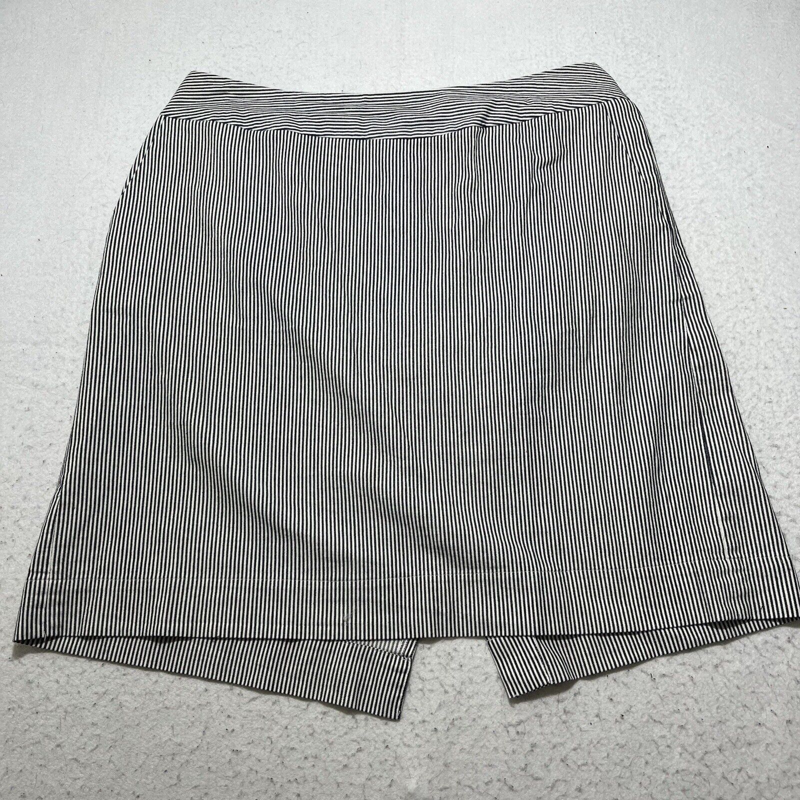 Other Talbots 14W Straight Pencil Skirt Career Navy Striped Slit Size 36" / US 14 / IT 50 - 1 Thumbnail