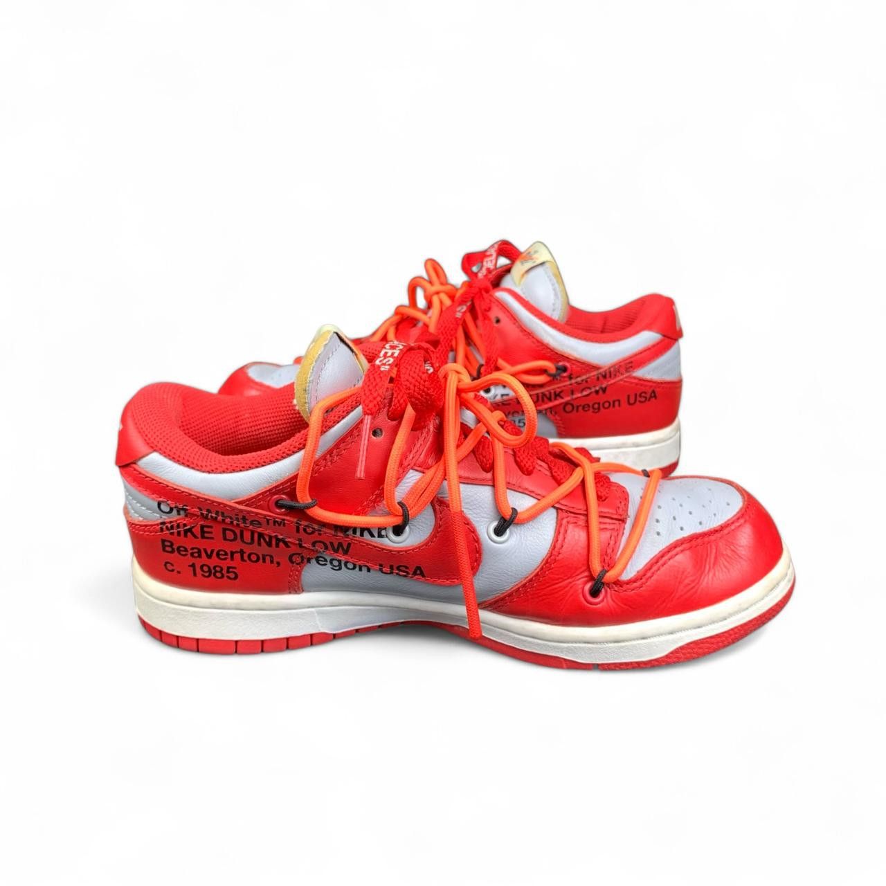 Nike × Off-White Nike x Off-White Dunk low Red Size US 5 / EU 37 - 5 Thumbnail