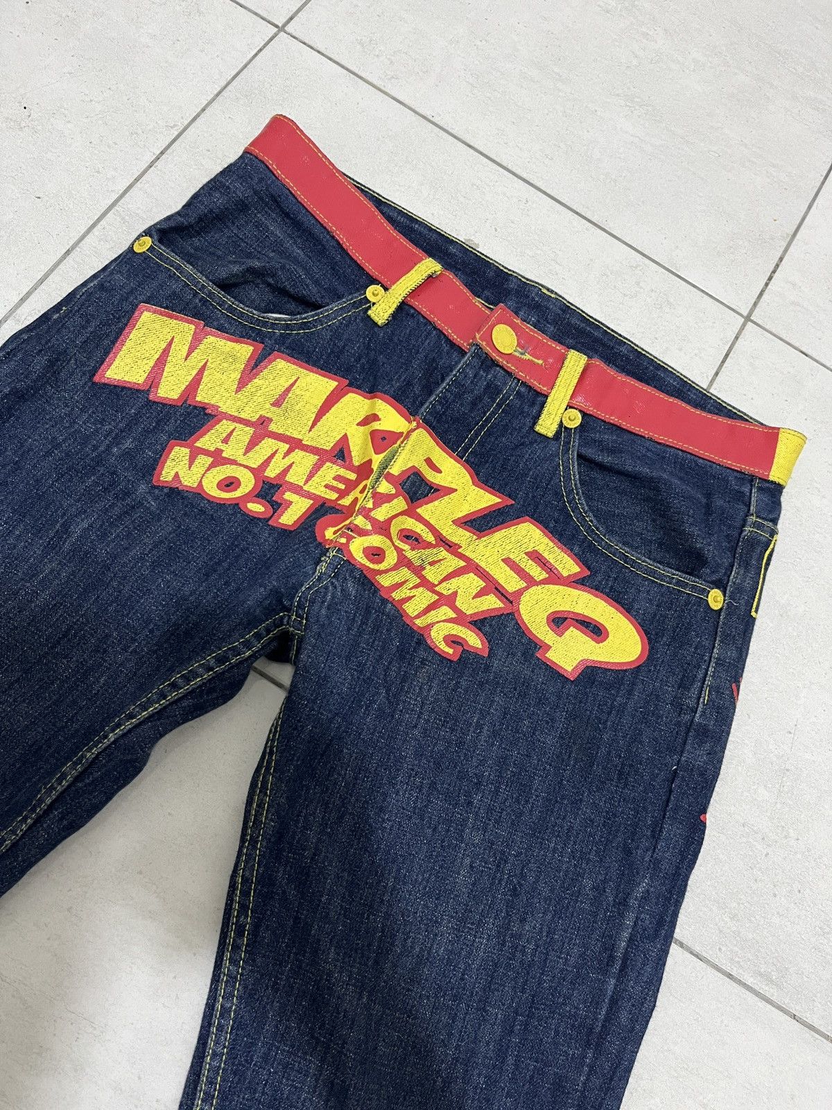 Hysteric Glamour Vintage MARPLEQ Jeans Rare Size US 33 - 1 Thumbnail