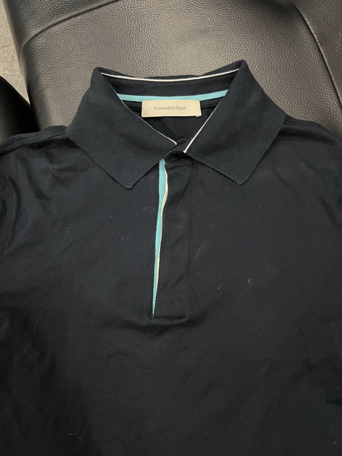 Ermenegildo Zegna Ermenegildo Zegna Short Sleeve Polo Shirt Size US XS / EU 42 / 0 - 5 Thumbnail