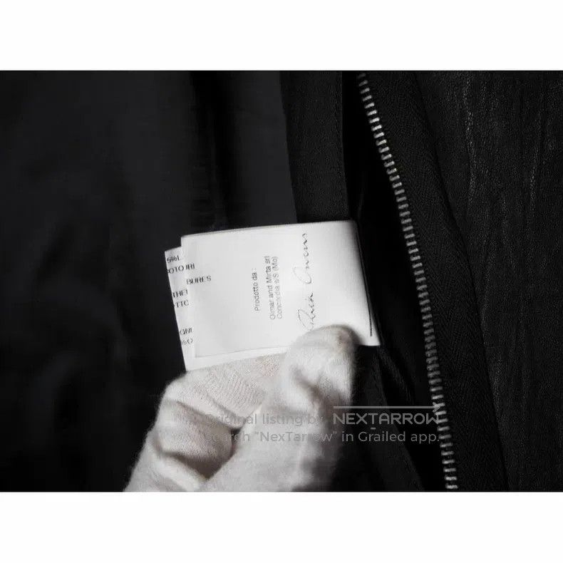 Rick Owens RICK OWENS High Collar Hooded Leather Jacket Size US S / EU 44-46 / 1 - 7 Thumbnail